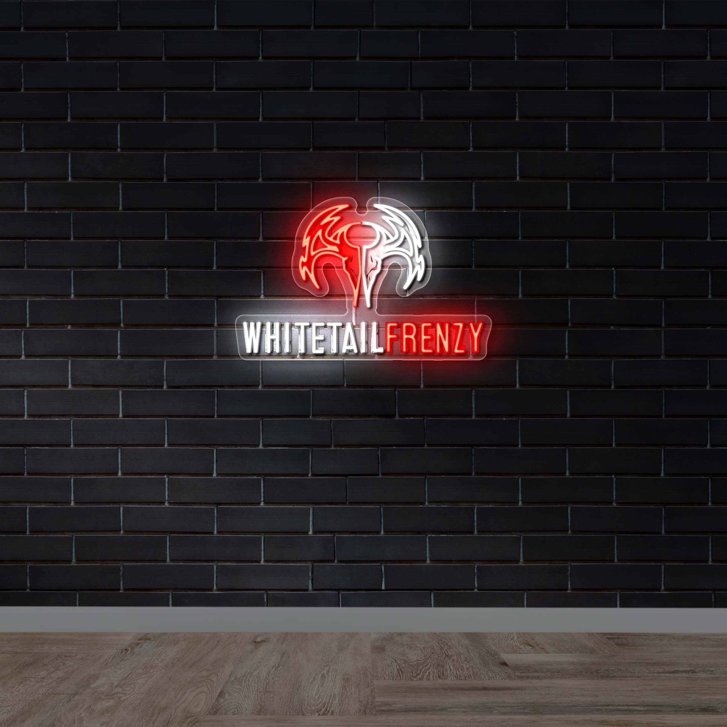 WHITETAILFRENZY - Premium Neon Artwork
