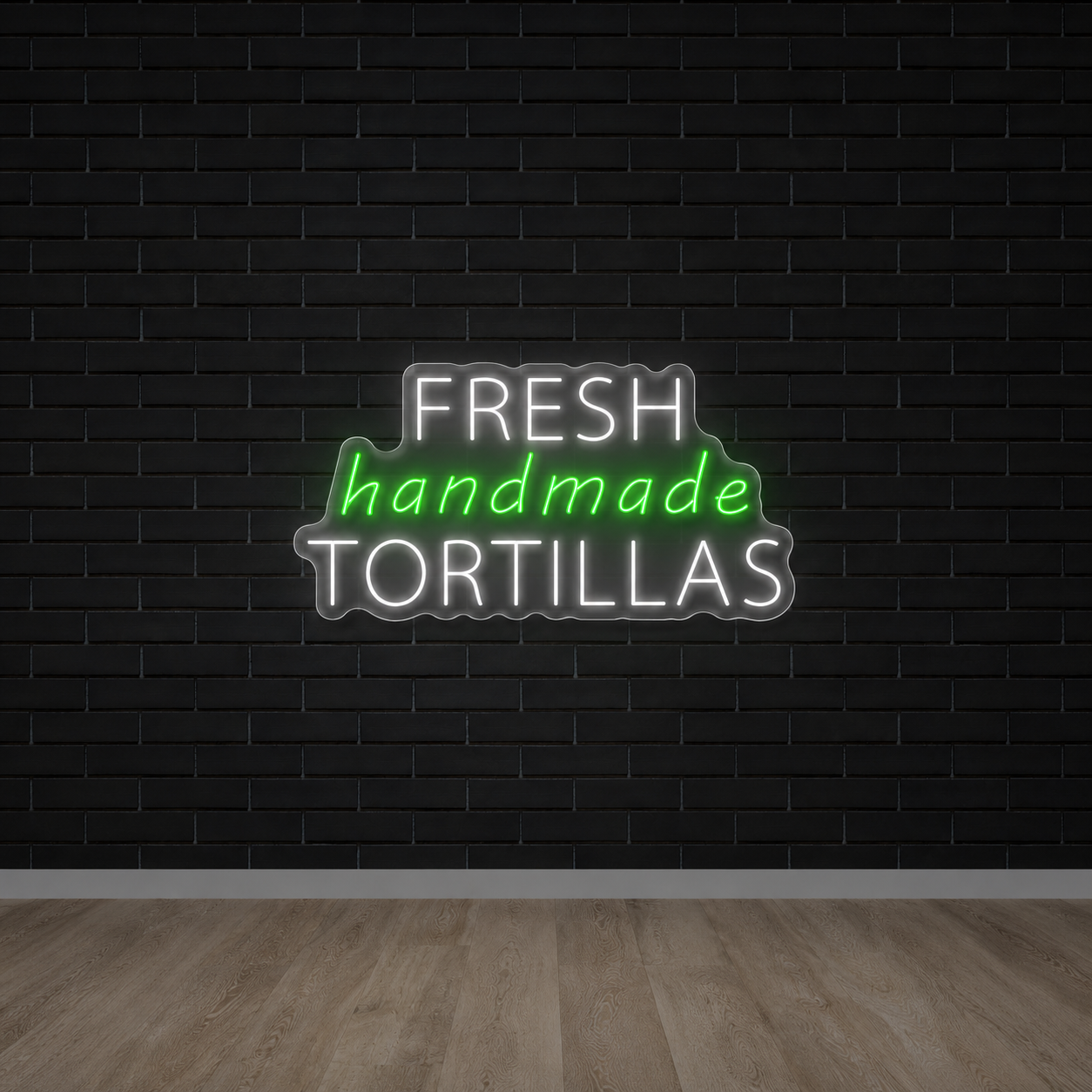 Fresh Handmade Tortillas - Premium Neon Artwork