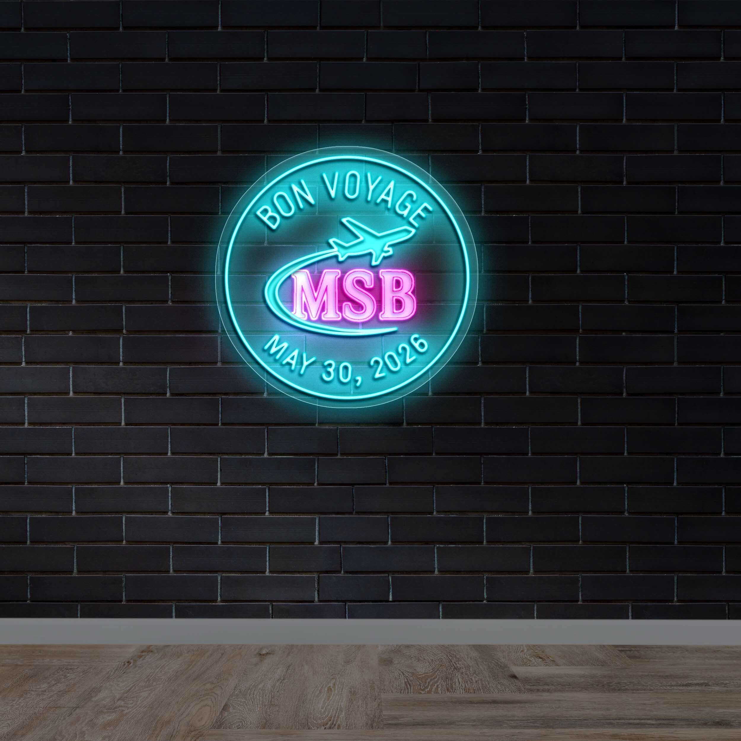 Bon Voyage MSB - Premium Neon Artwork