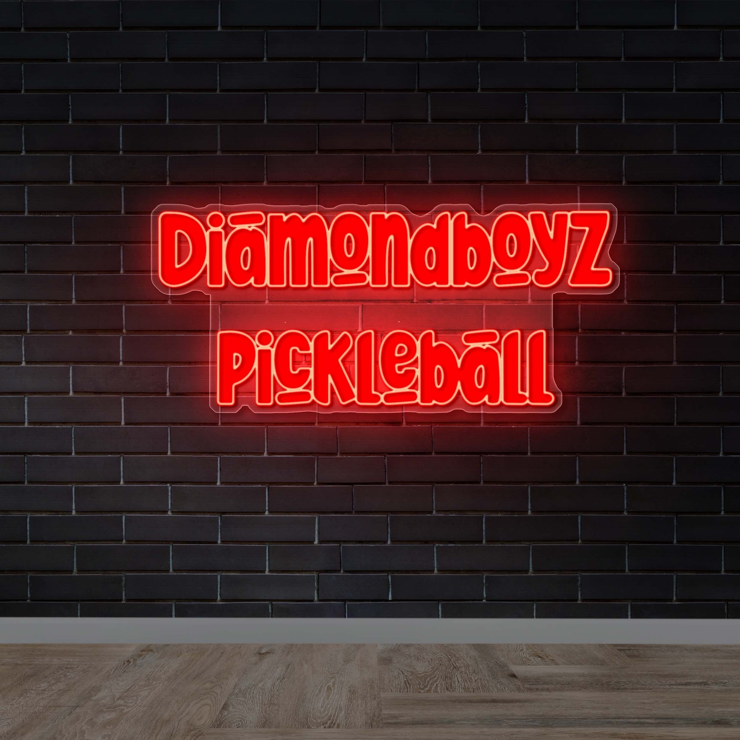 DIAMONDBOYZ PICKLEBALL (double-tubed version) - Premium Neon Artwork