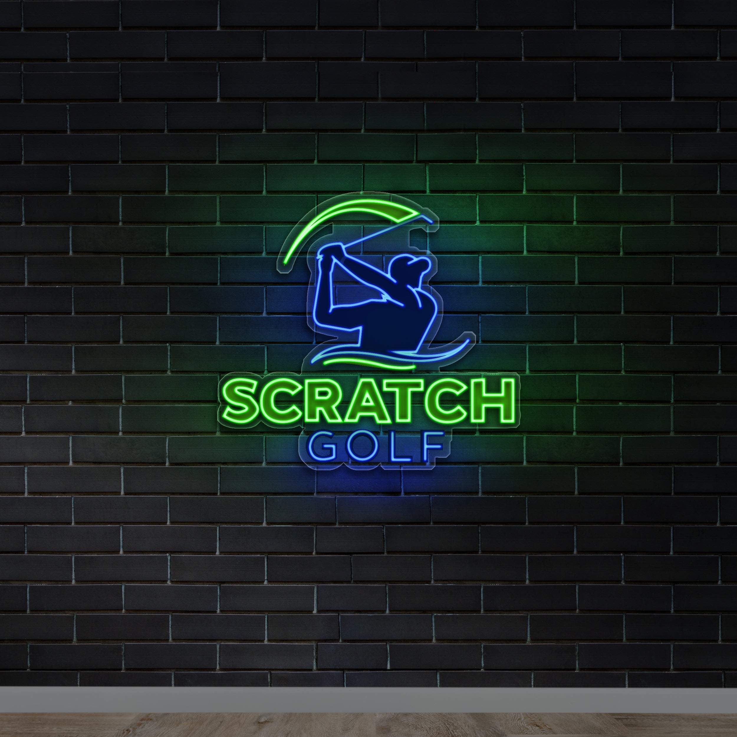 SCRATCH GOLF - Premium Neon Artwork