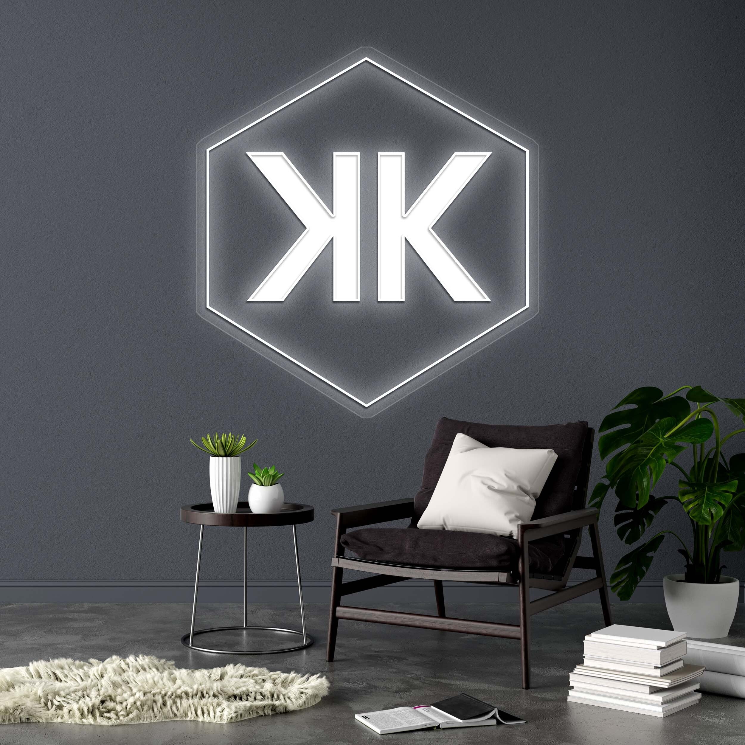 K K - Premium Neon Artwork