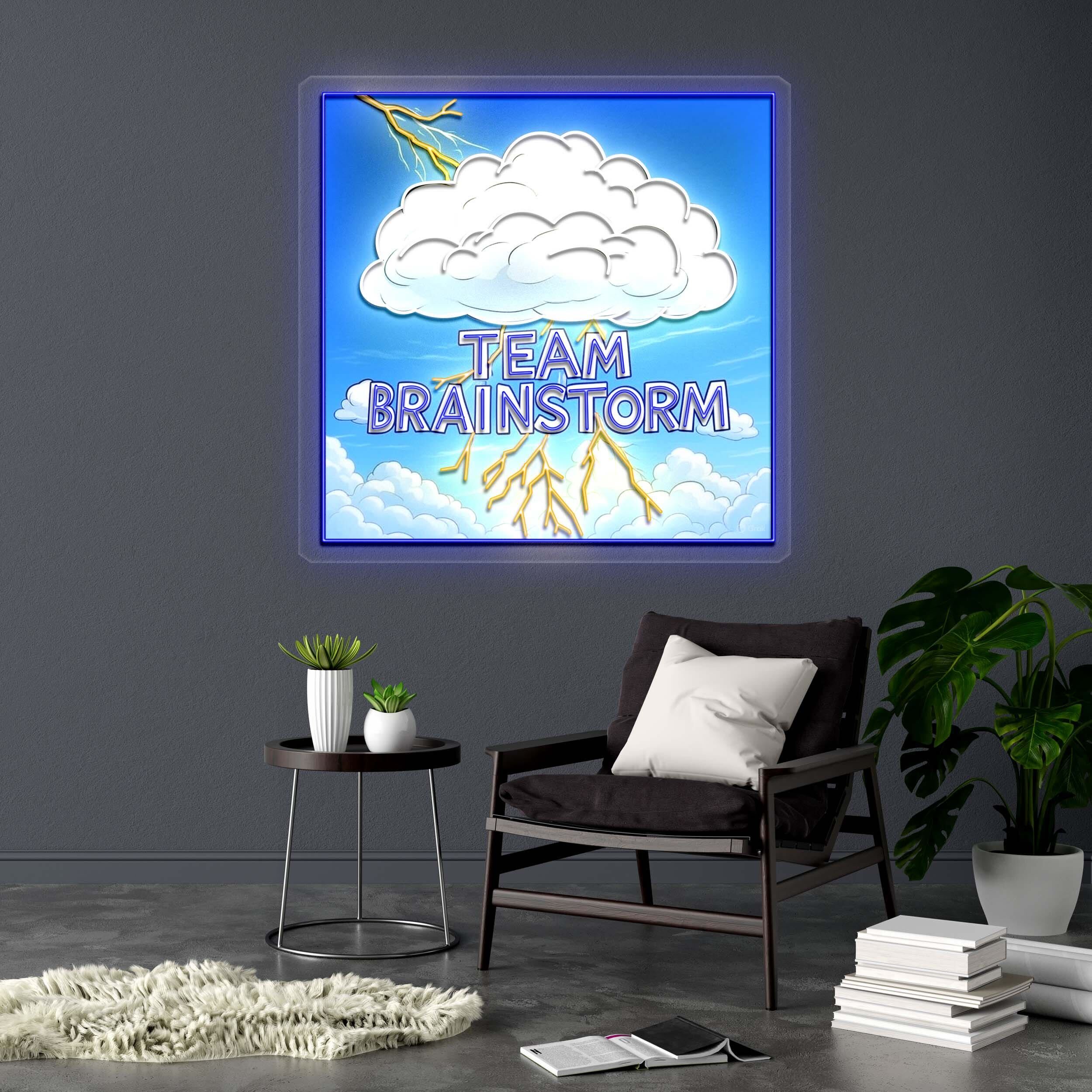 TEAM BRAINSTORM - Premium Neon Artwork