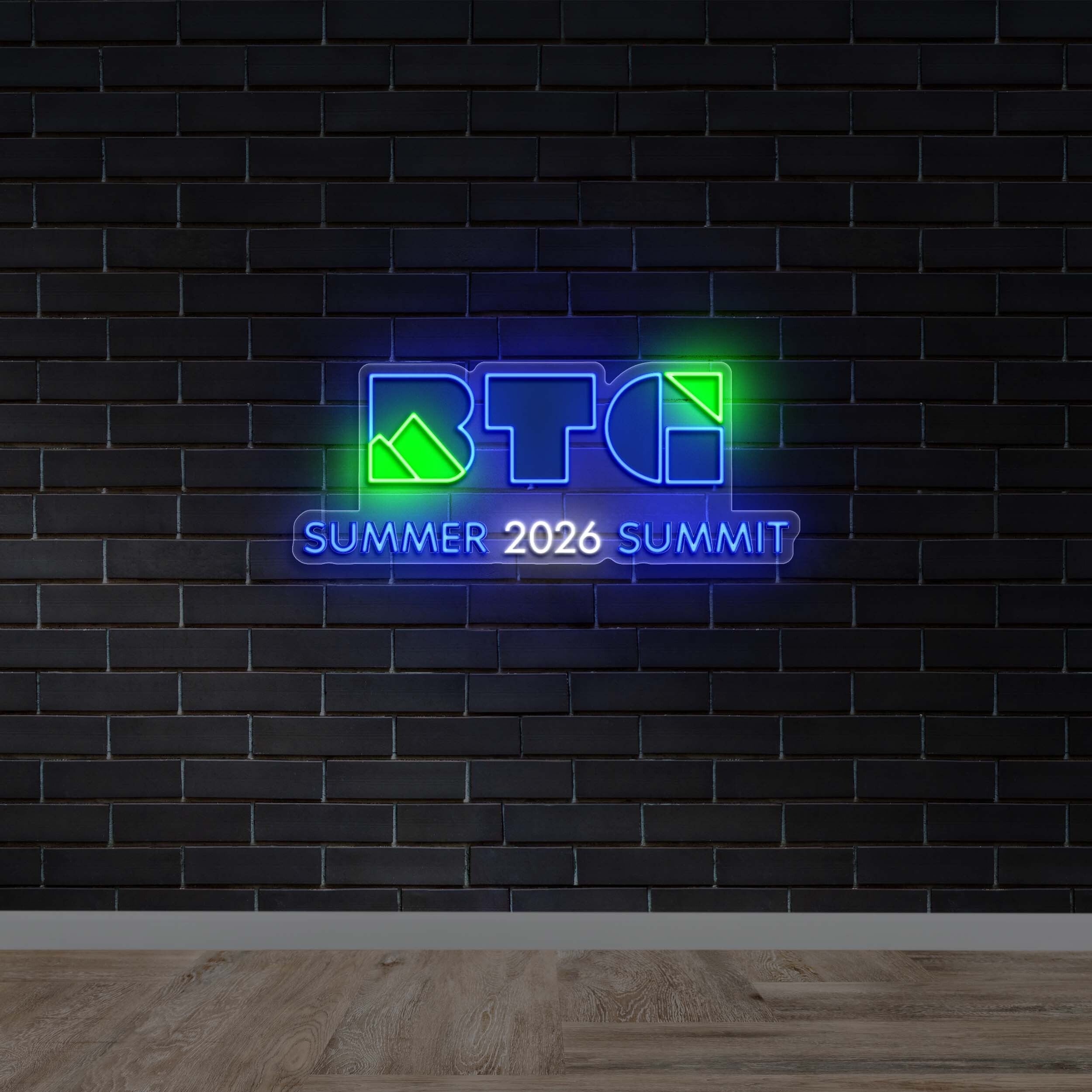 BTG SUMMER 2026 SUMMIT - Premium Neon Artwork