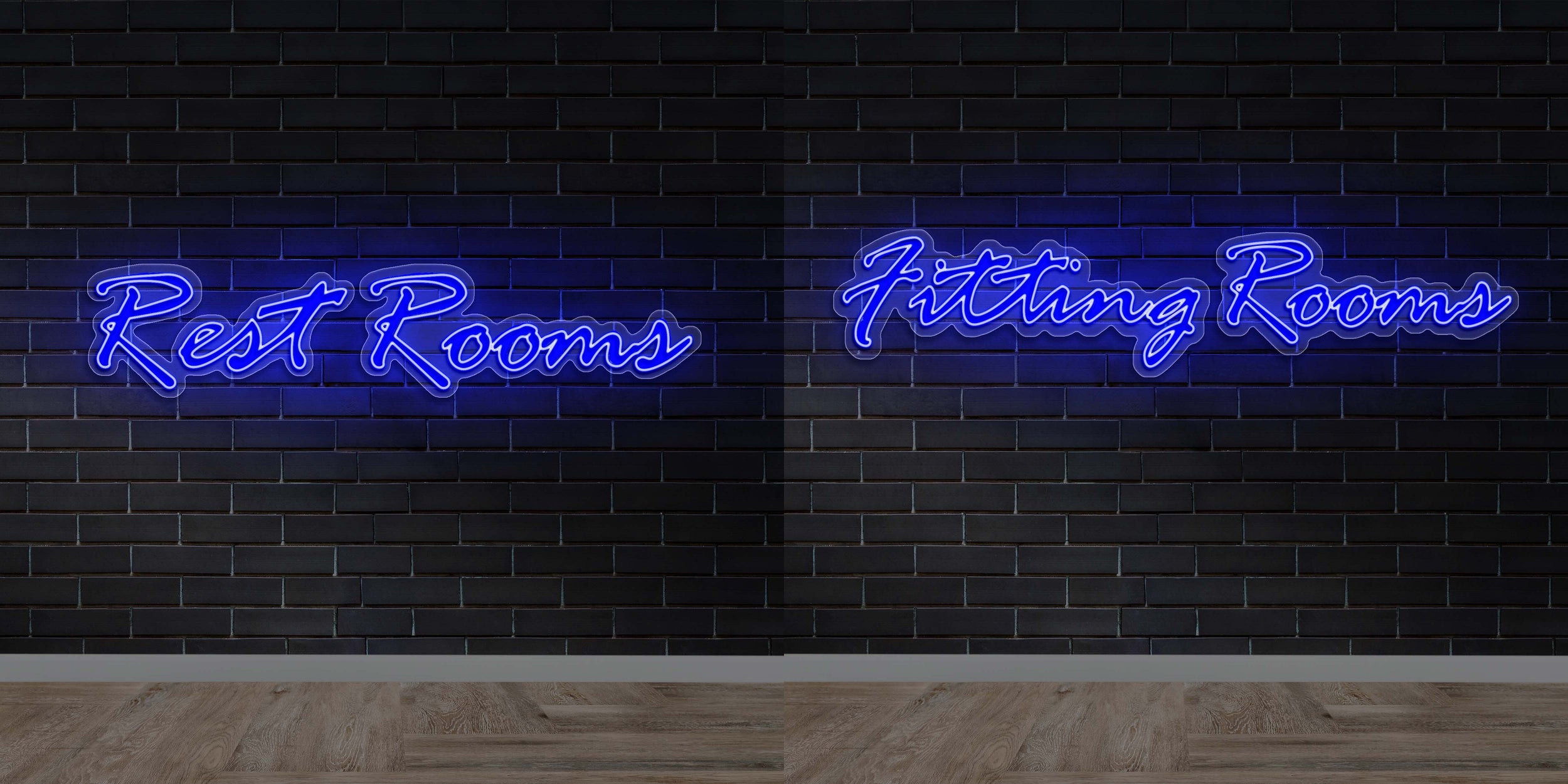 Rest Rooms/Fitting Rooms (Combined Quote) - Premium Neon Artwork
