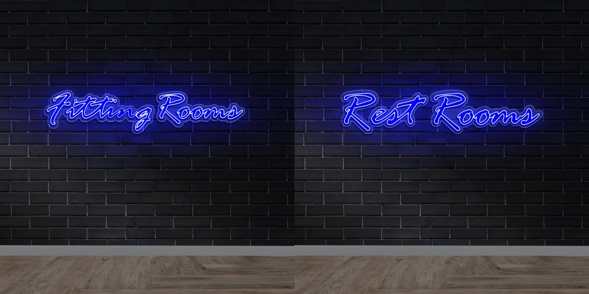 Rest Rooms/Fitting Rooms (Combined Quote) - Premium Neon Artwork