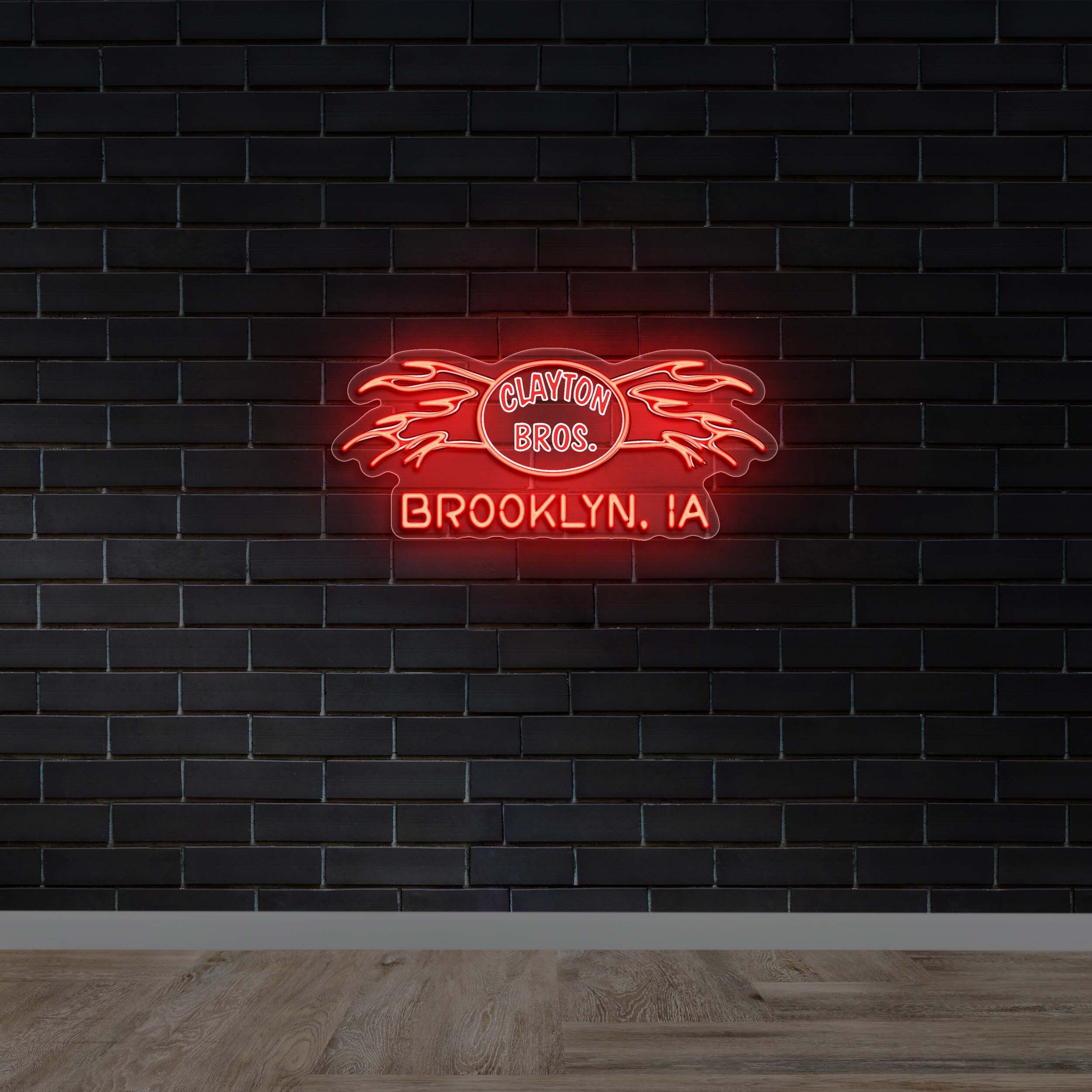 Brooklyn, IA - Premium Neon Artwork