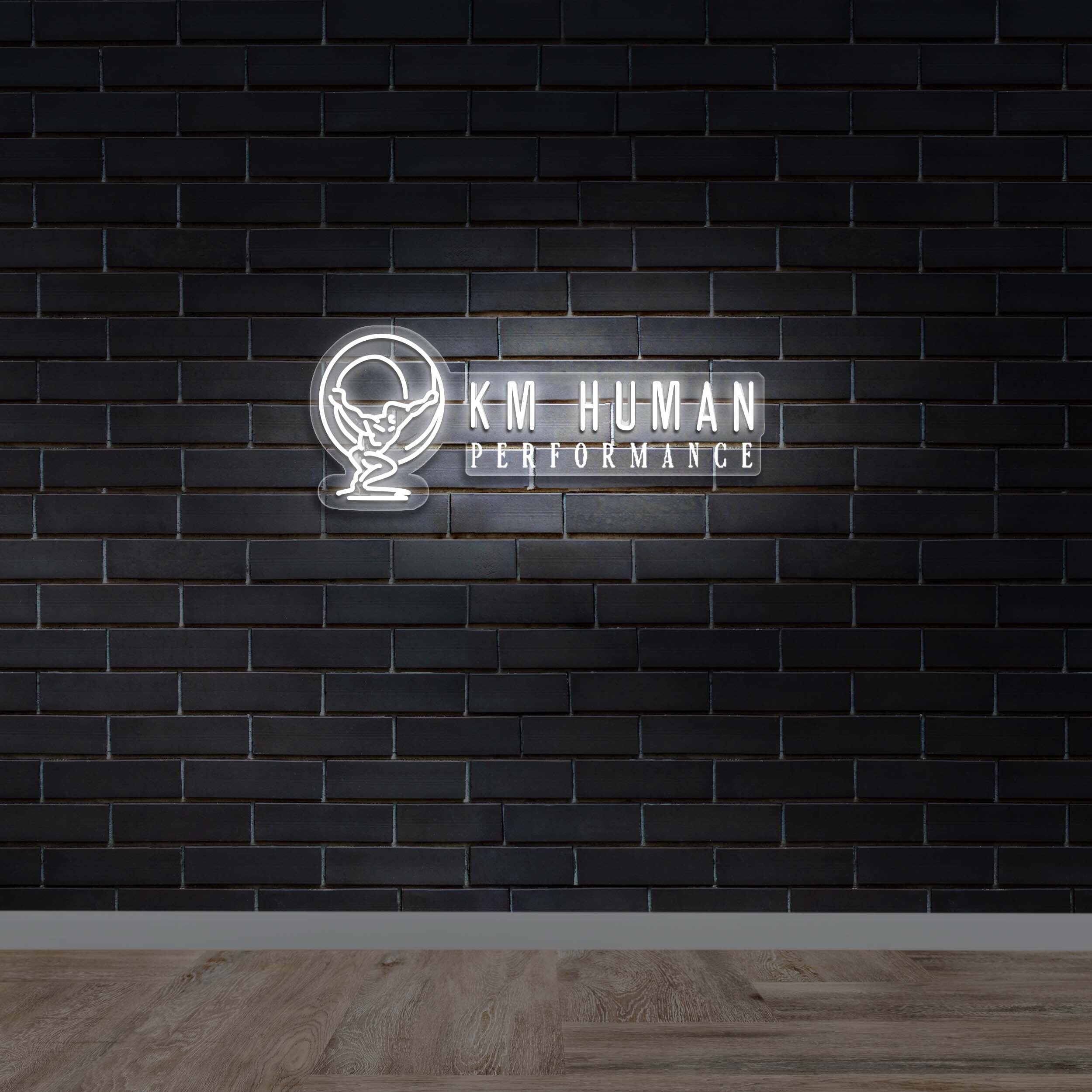 KM HUMAN - Premium Neon Artwork