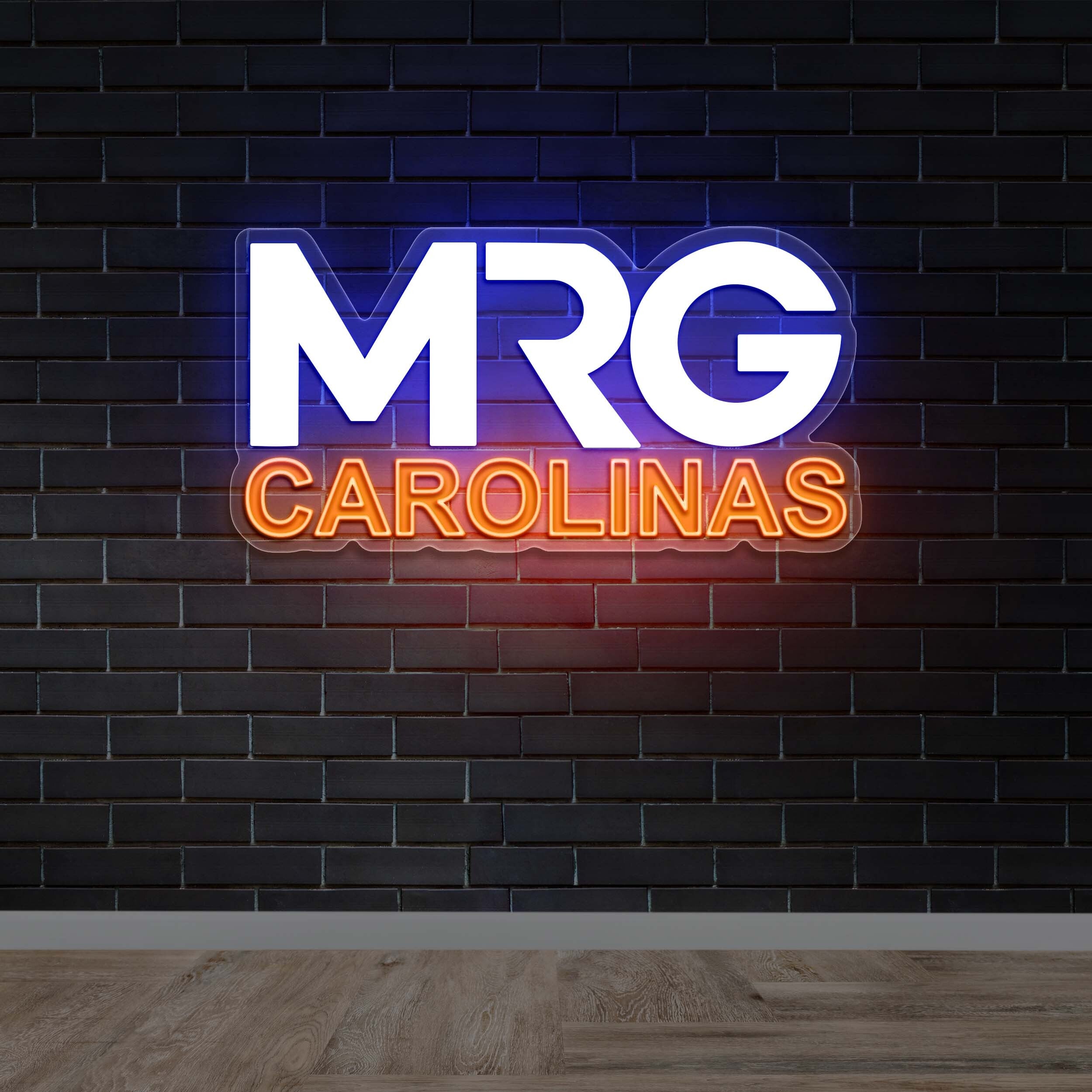 MRG CAROLINAS half backlit | 3rd Version - Premium Neon Artwork