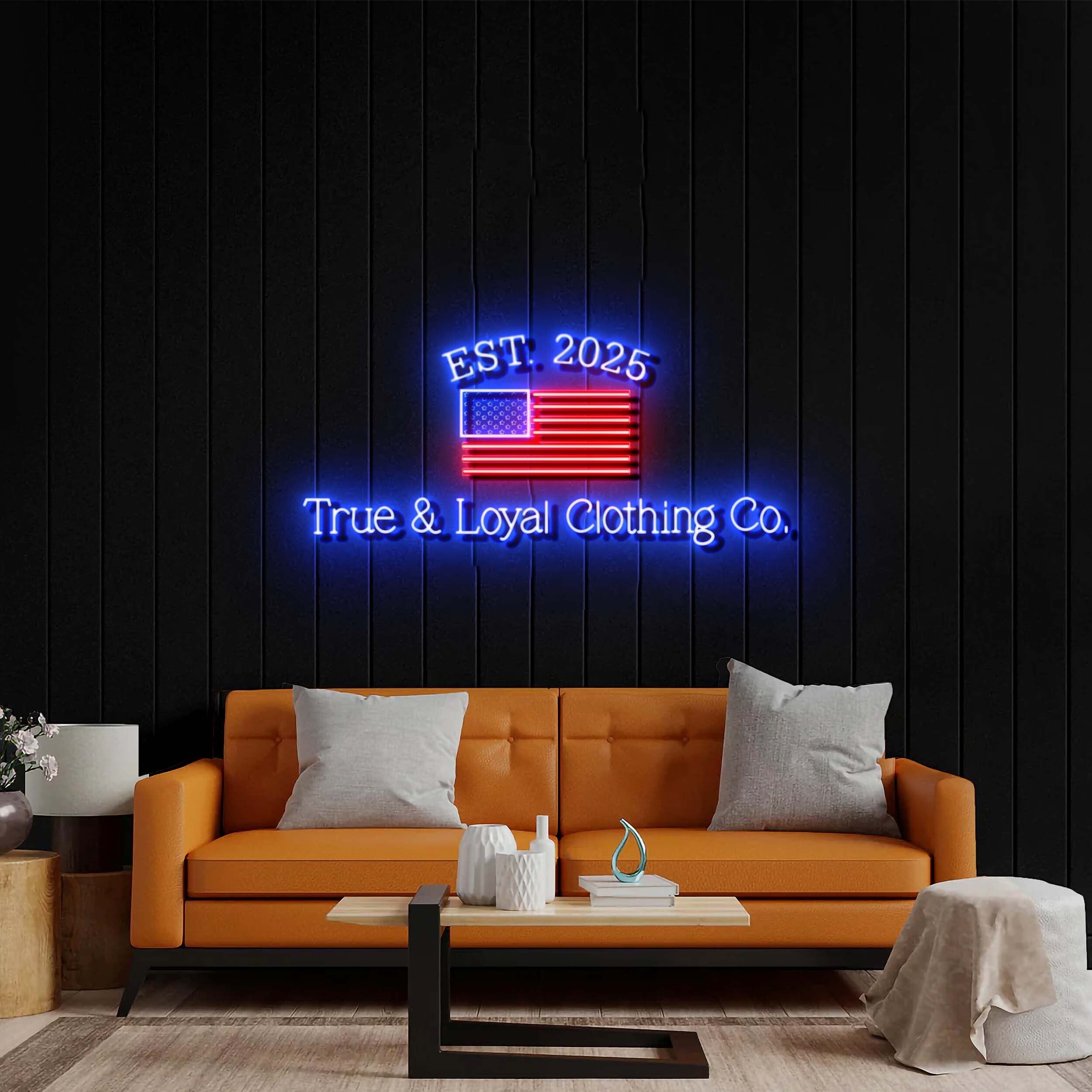 True & Loyal Clothing Co. - Premium Neon Artwork