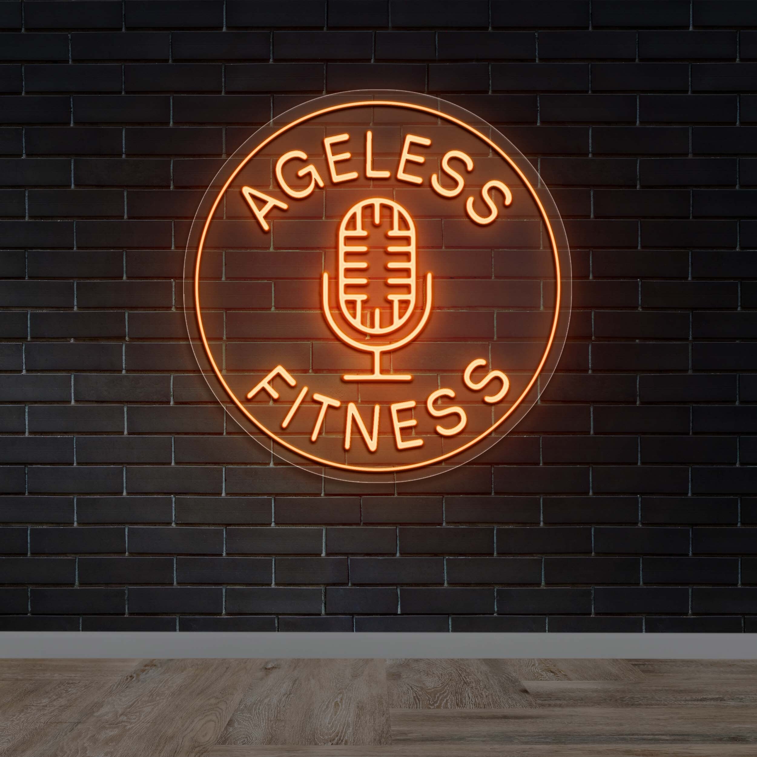 Ageless Fitness - Premium Neon Artwork