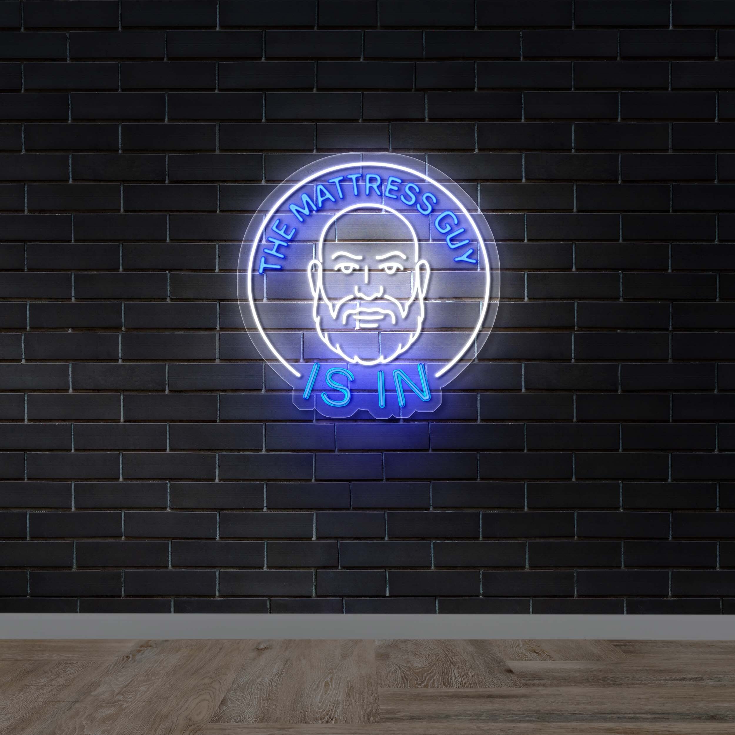 THE MATTRESS GUY IS IN - Premium Neon Artwork