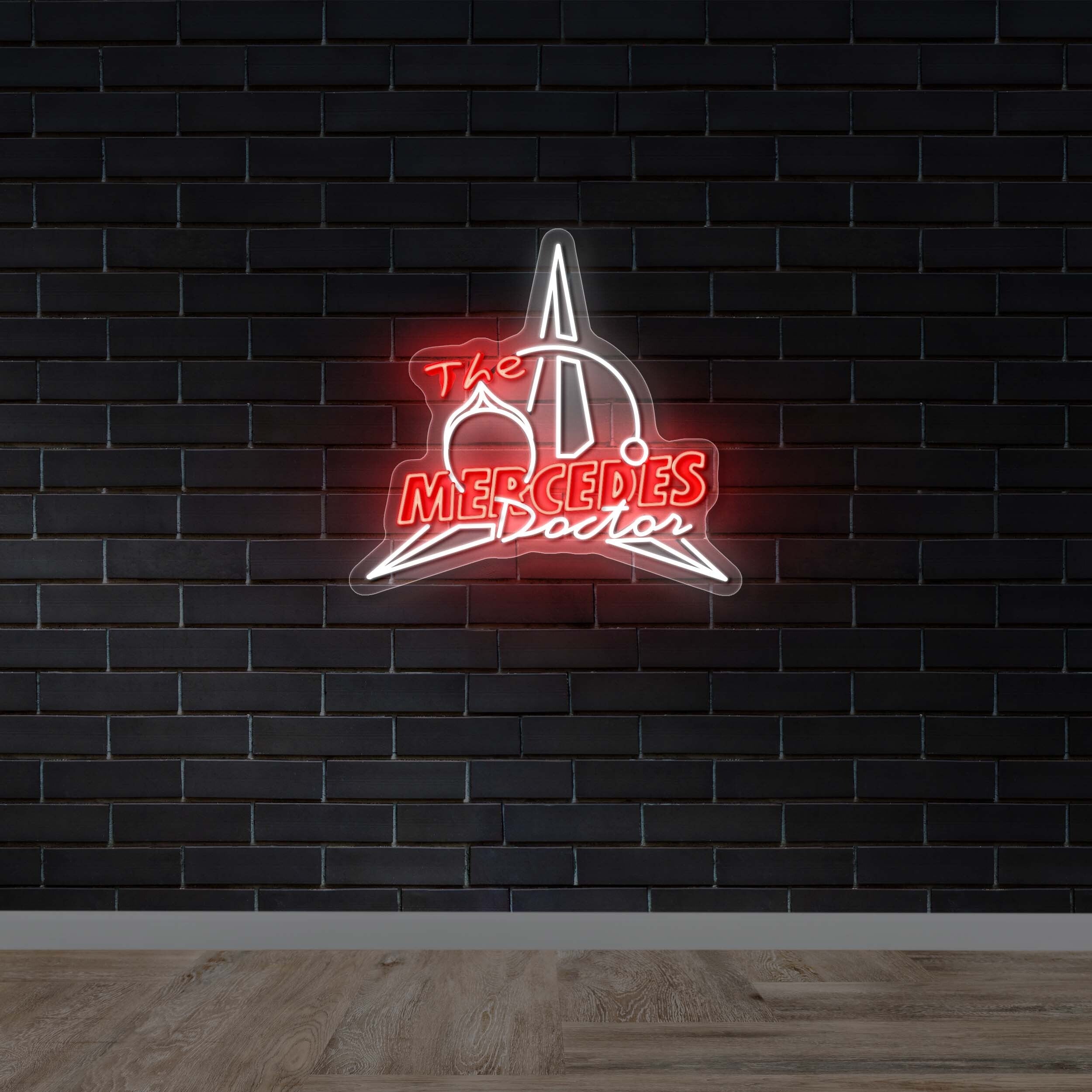 The Mercedes Doctor - Premium Neon Artwork