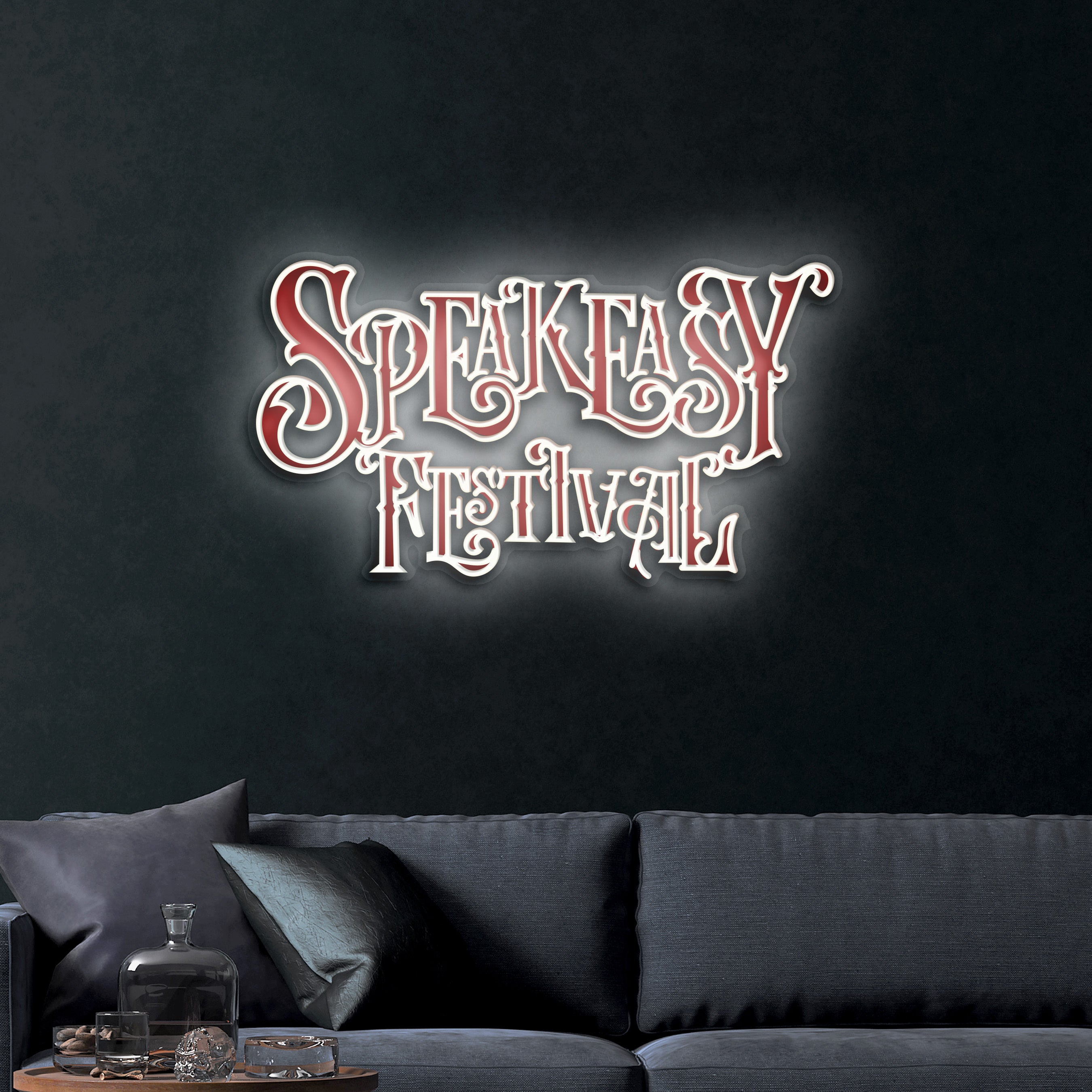 Speakeasy Festival – Premium Neon Artwork