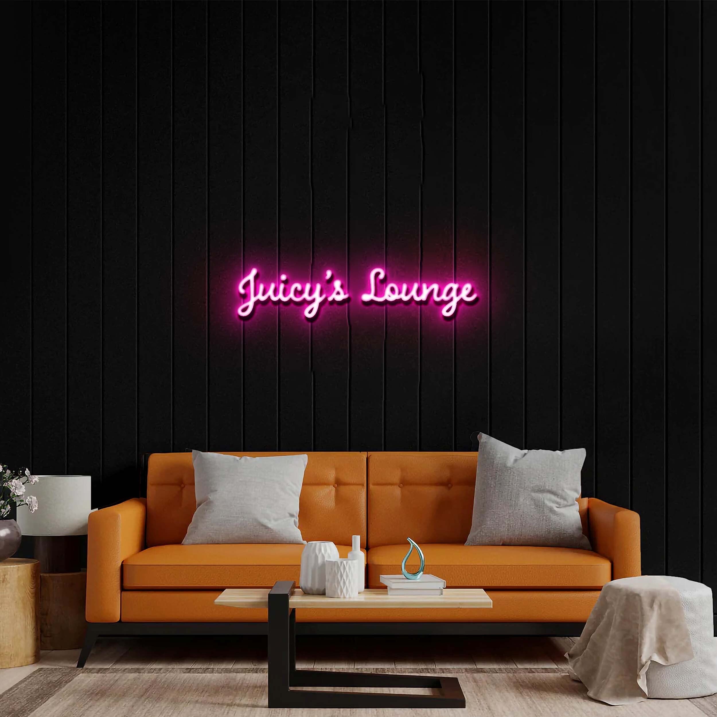 Juicy’s Lounge - Premium Neon Artwork