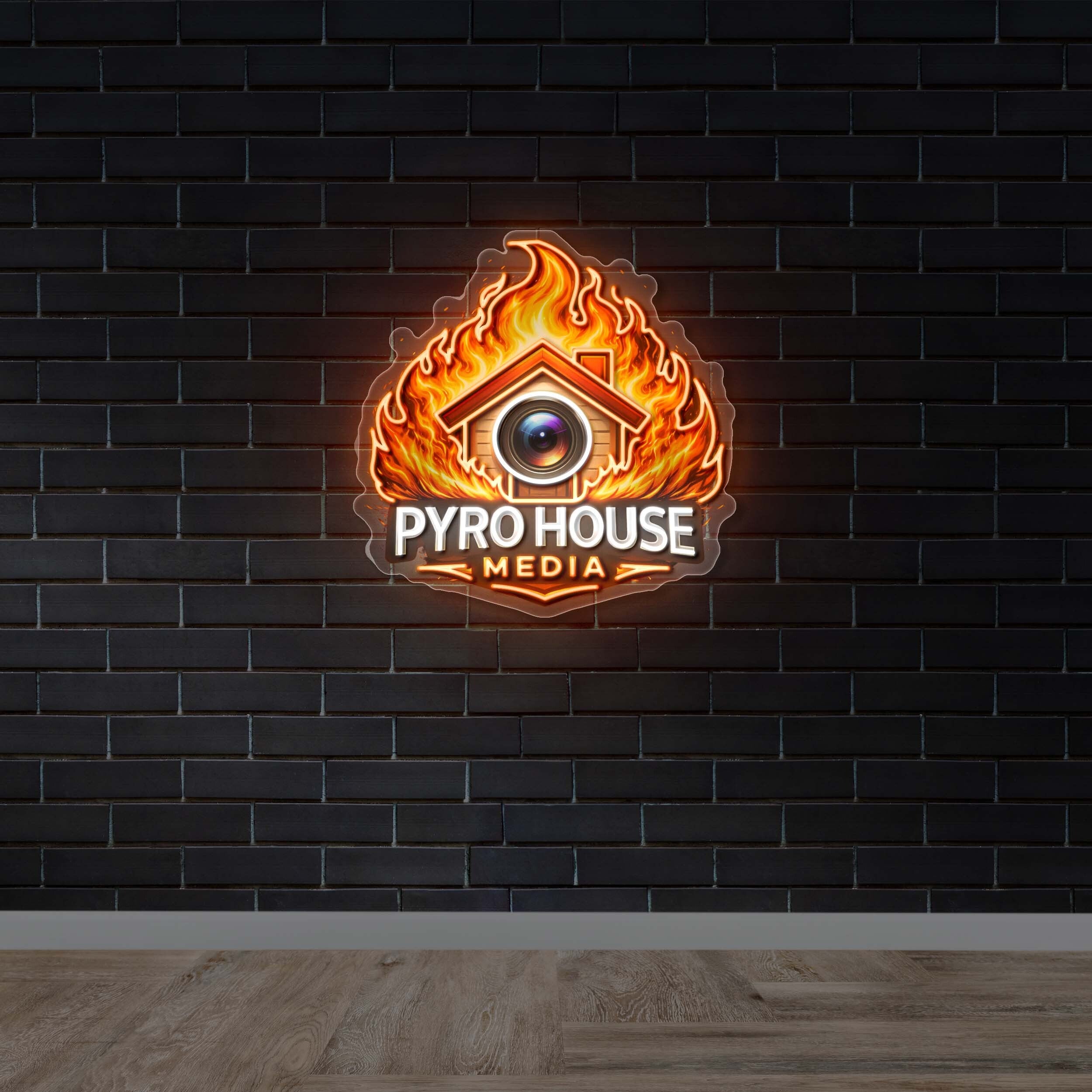 Pyro House Media - Premium Neon Artwork