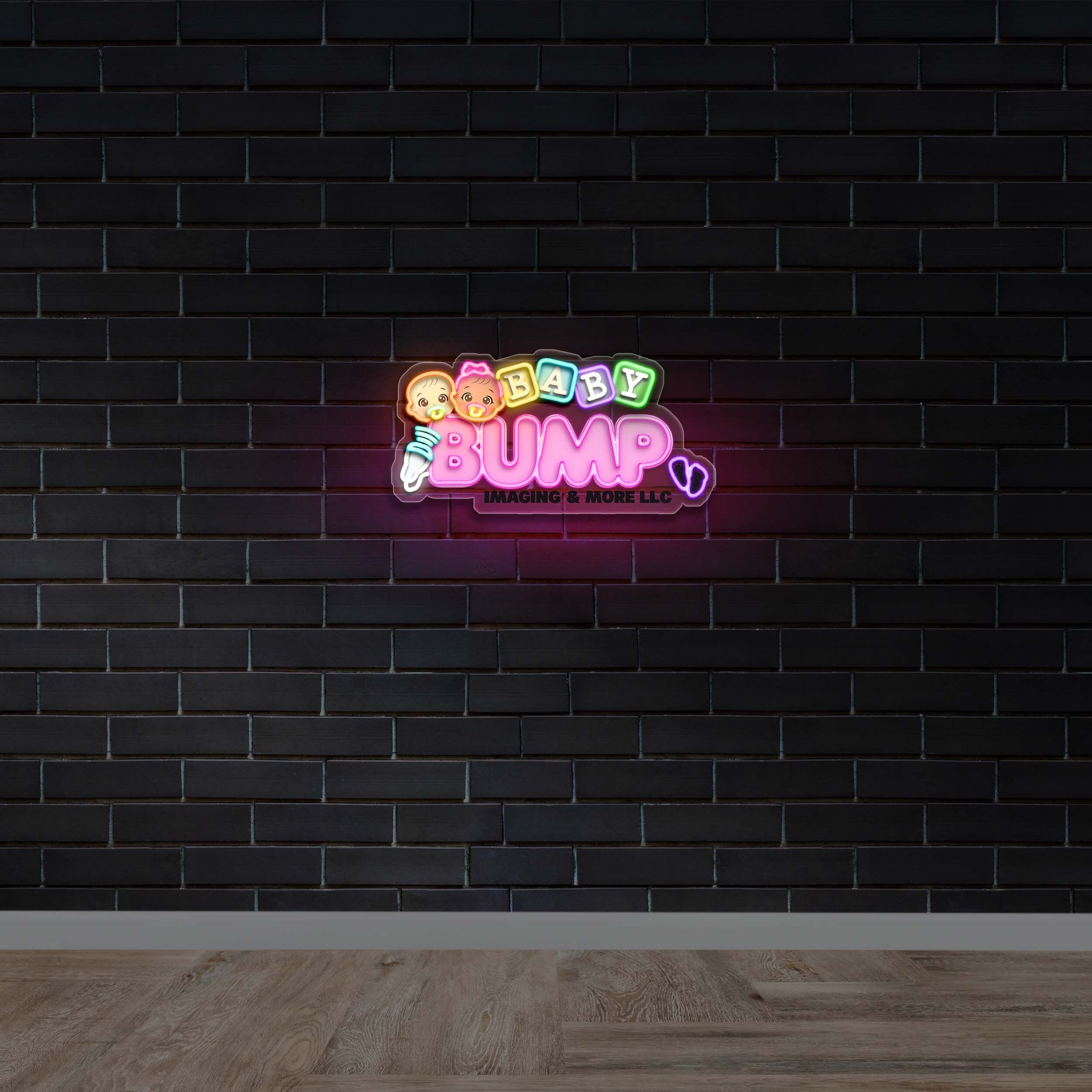 BABY BUMP - Premium Neon Artwork