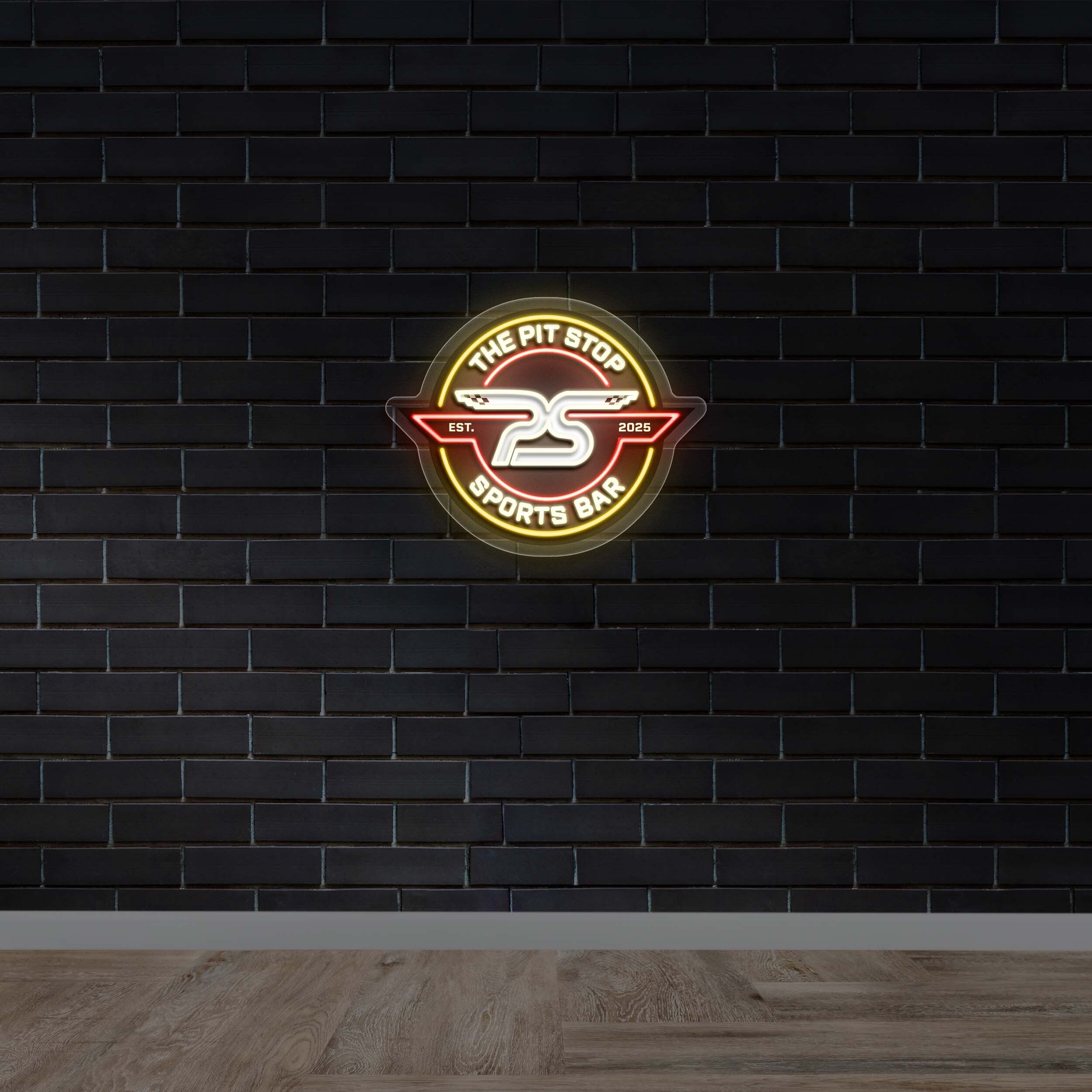The Pit Stop Sports Bar - Premium Neon Artwork