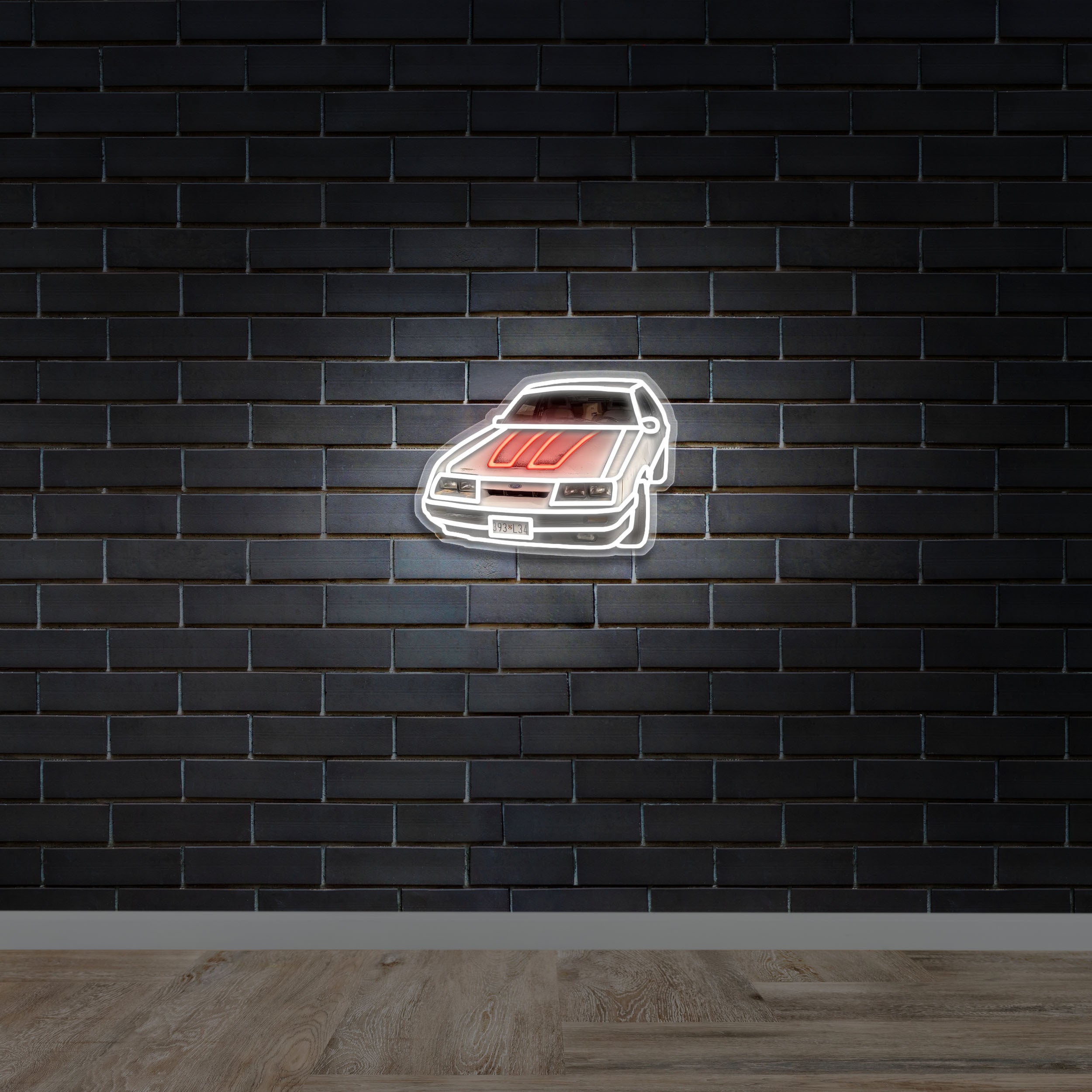 1986 Mustang GT - Premium Neon Artwork