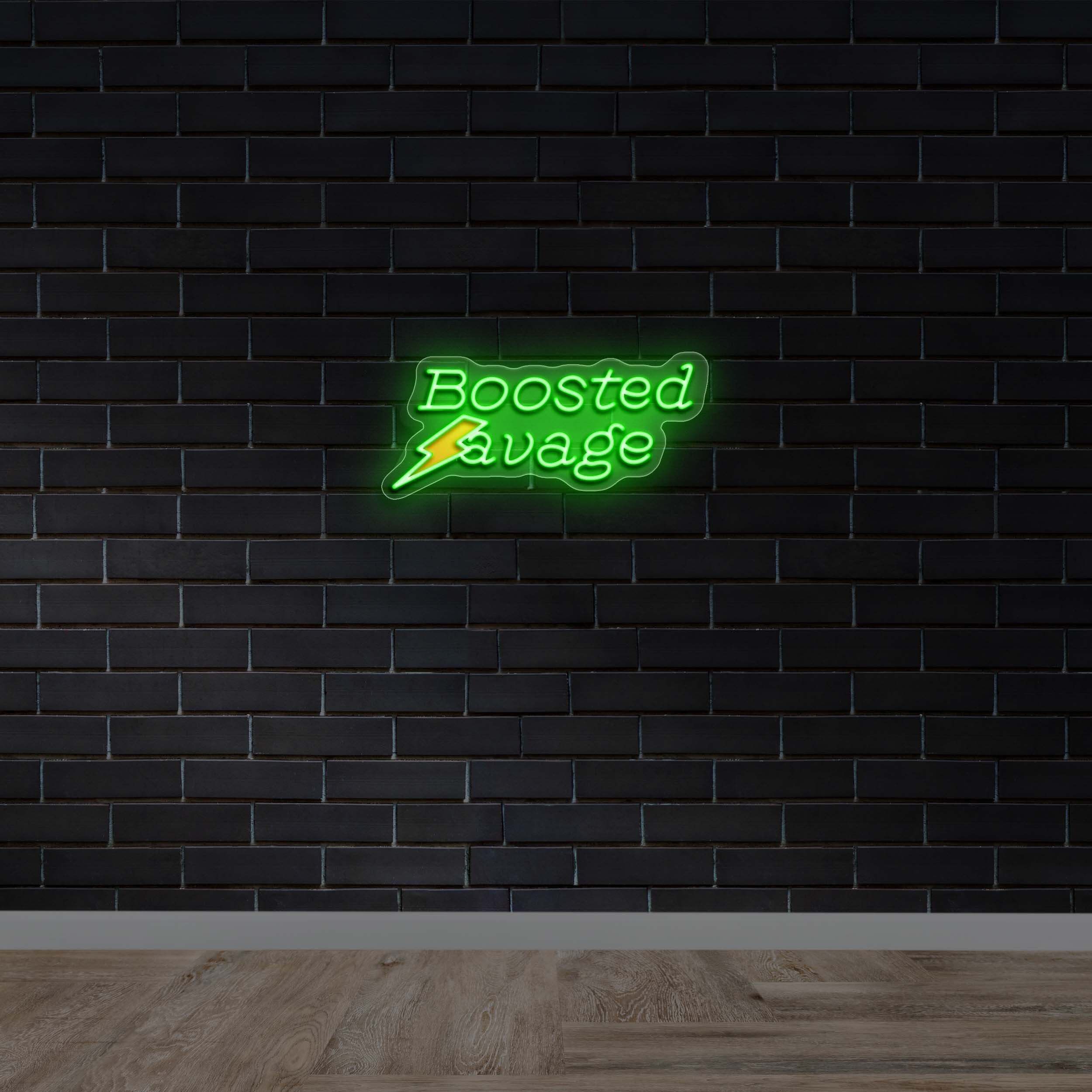 Boosted Savage - Premium Neon Artwork