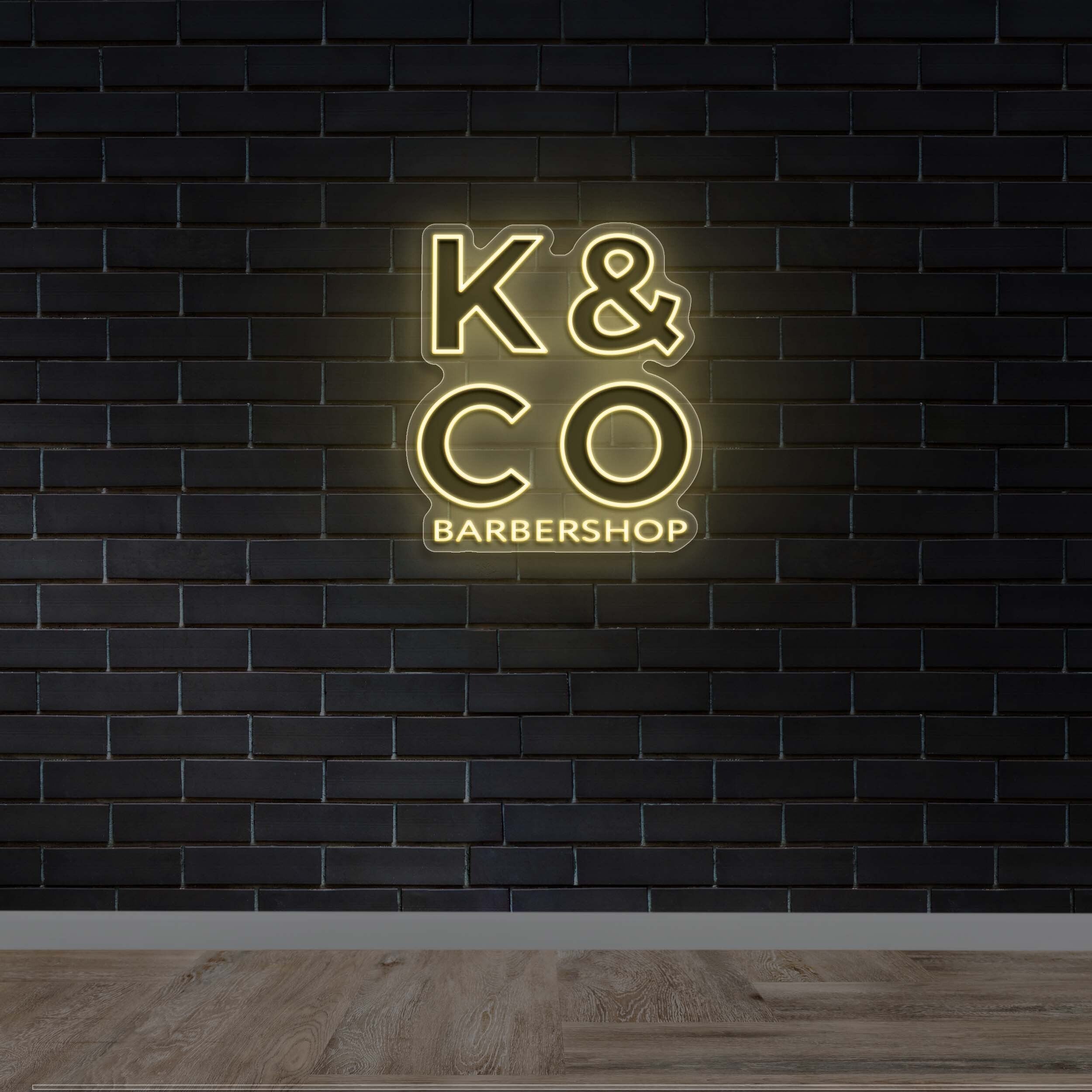 K & CO BARBERSHOP - Premium Neon Artwork