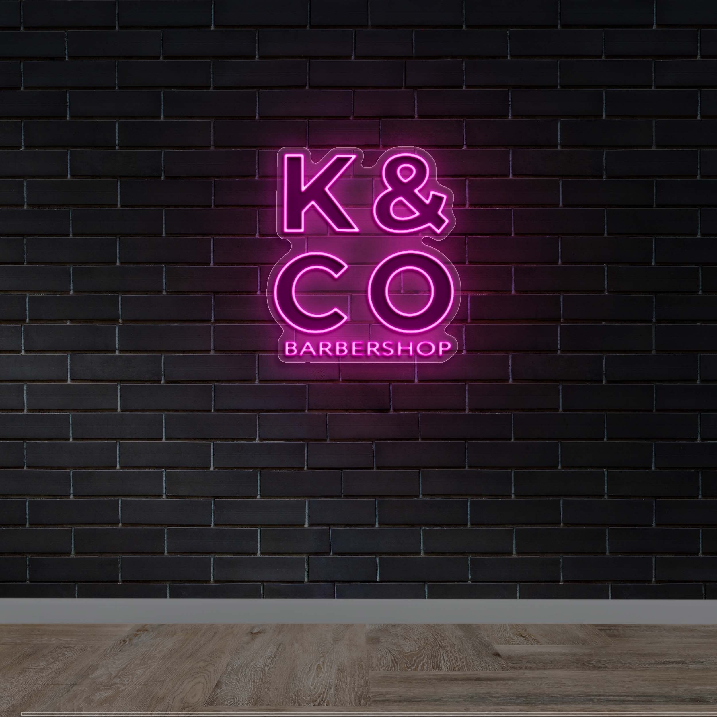 K & CO BARBERSHOP - Premium Neon Artwork