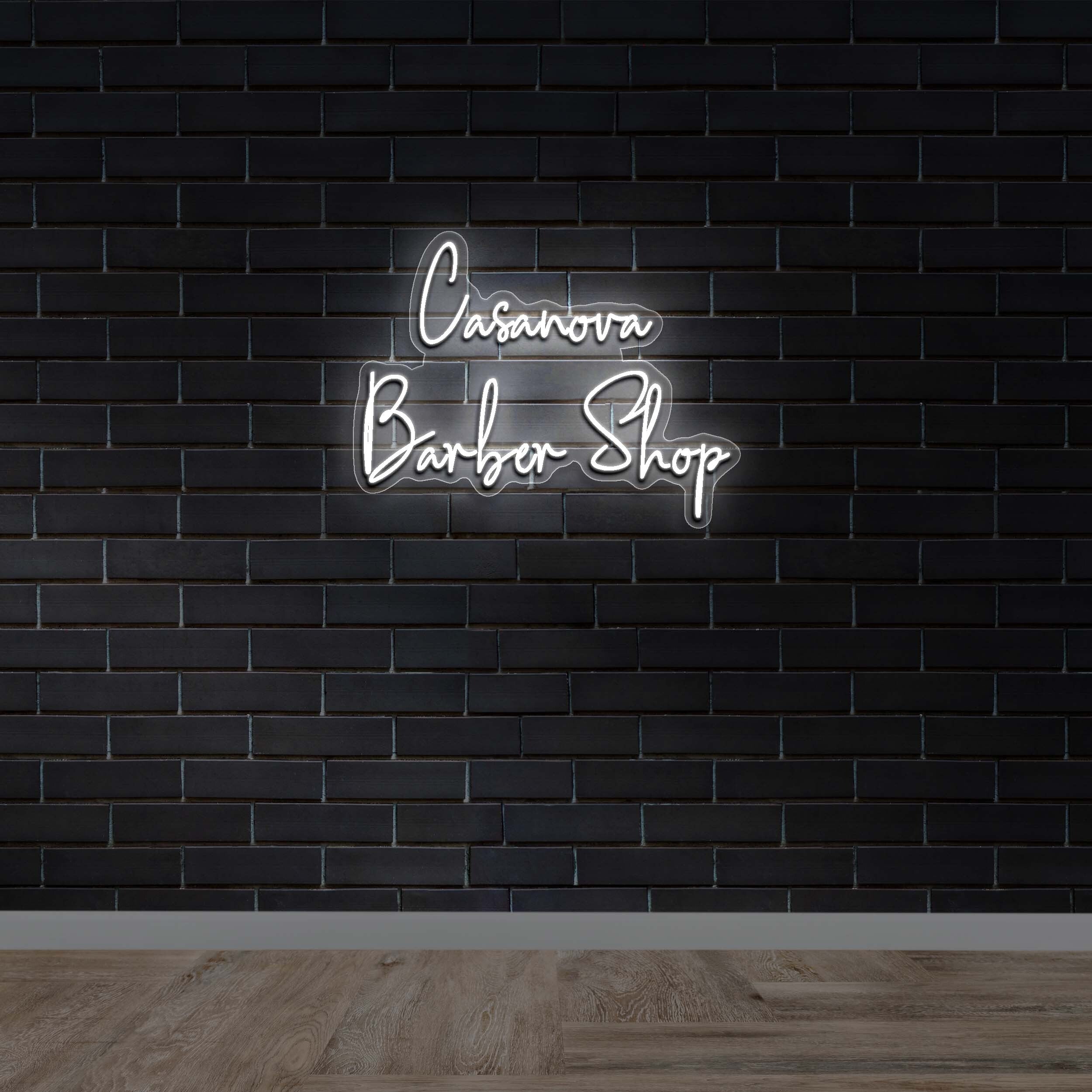 Casanova Barber Shop - Premium Neon Artwork