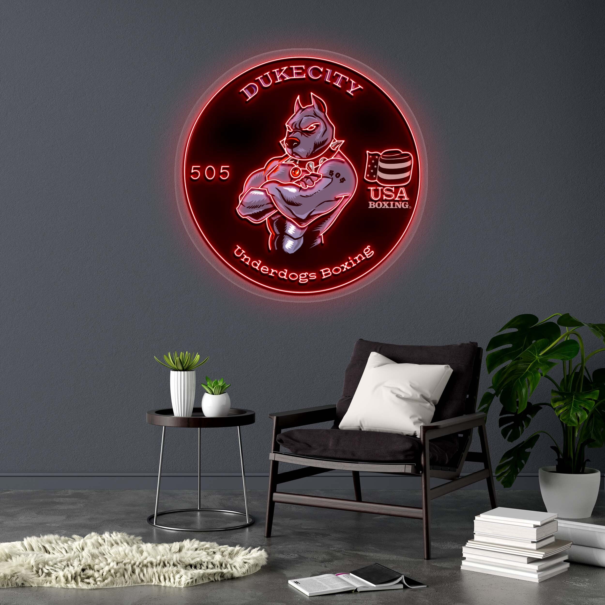 Underdogs Boxing - Premium Neon Artwork