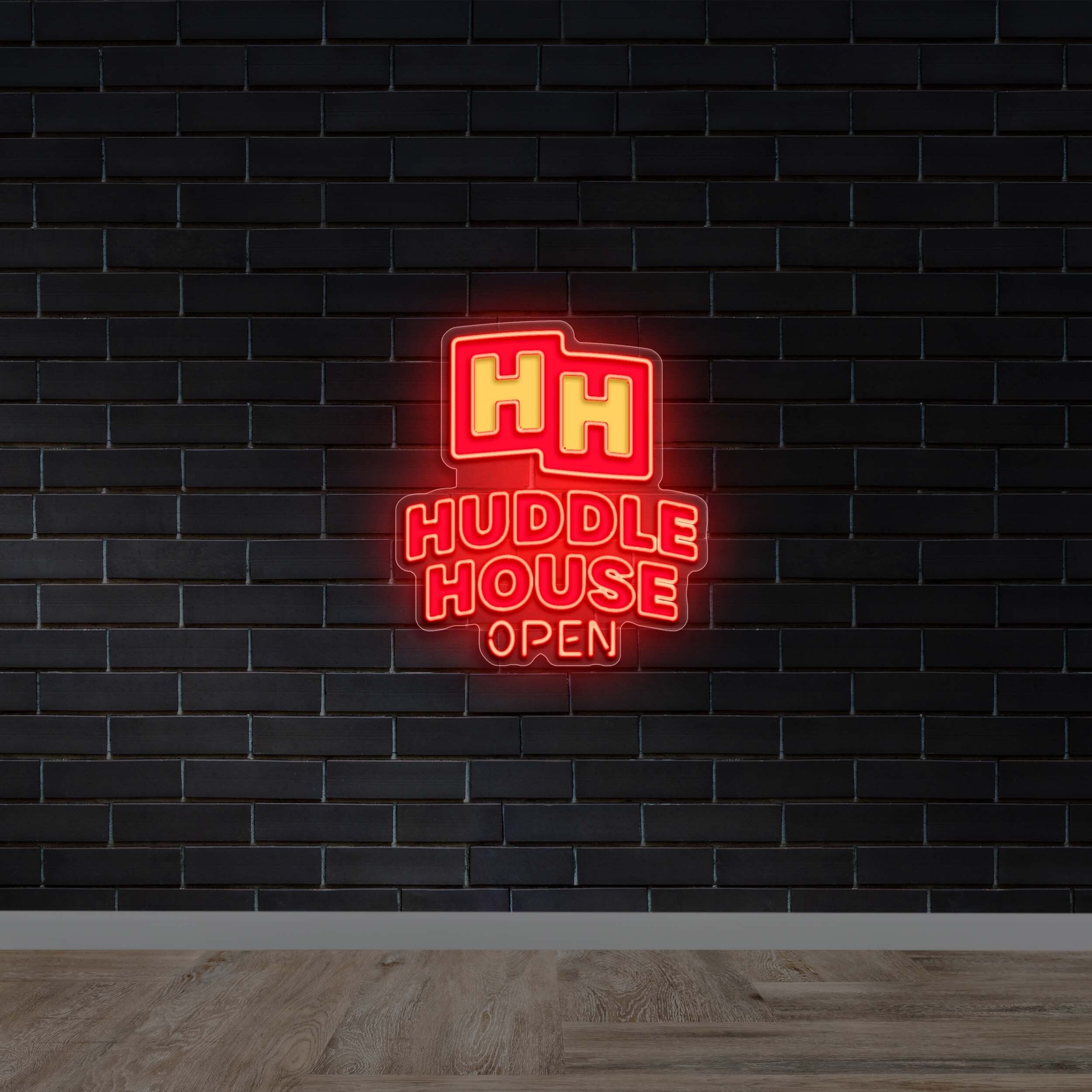 Huddle House Open - Premium Neon Artwork