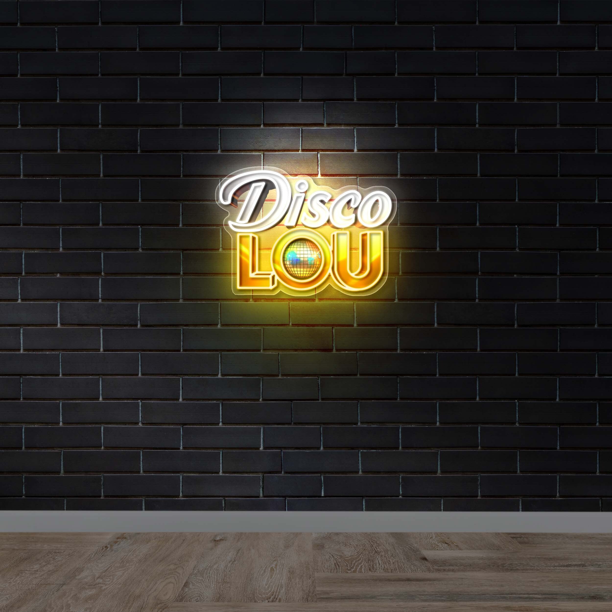 Disco LOU - Premium Neon Artwork