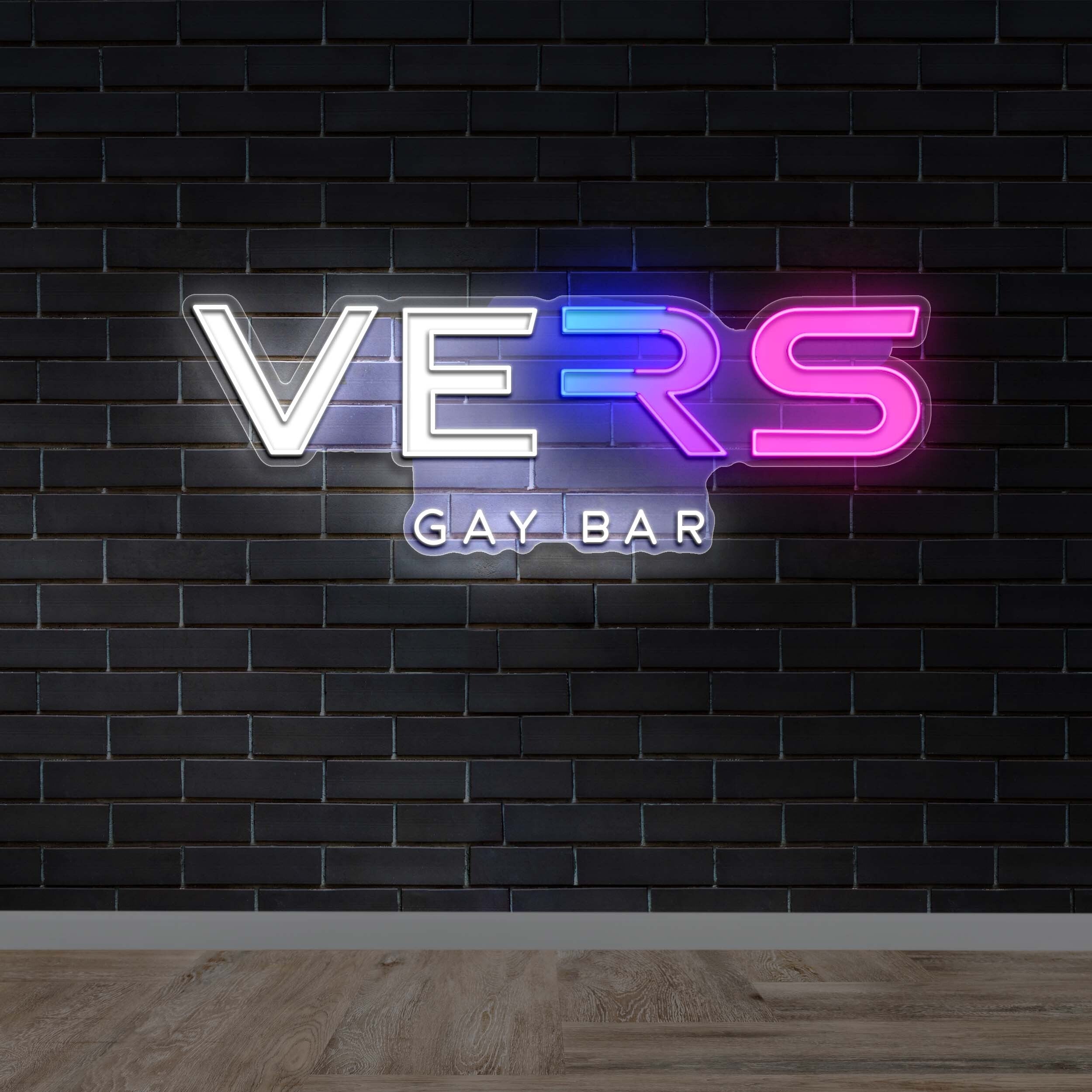 VERS Gay Bar Wordmark - Premium Neon Artwork