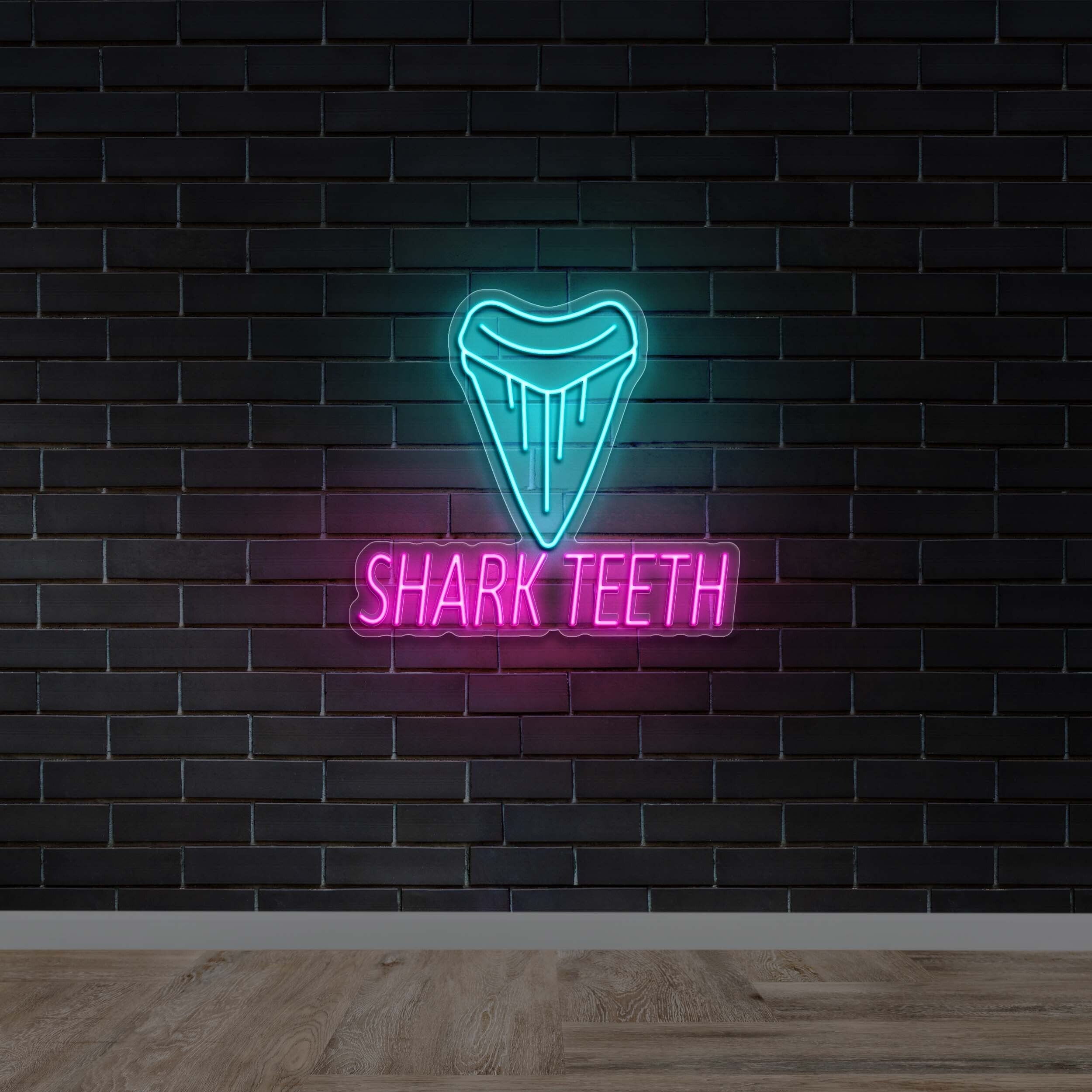 SHARK TEETH - Premium Neon Artwork