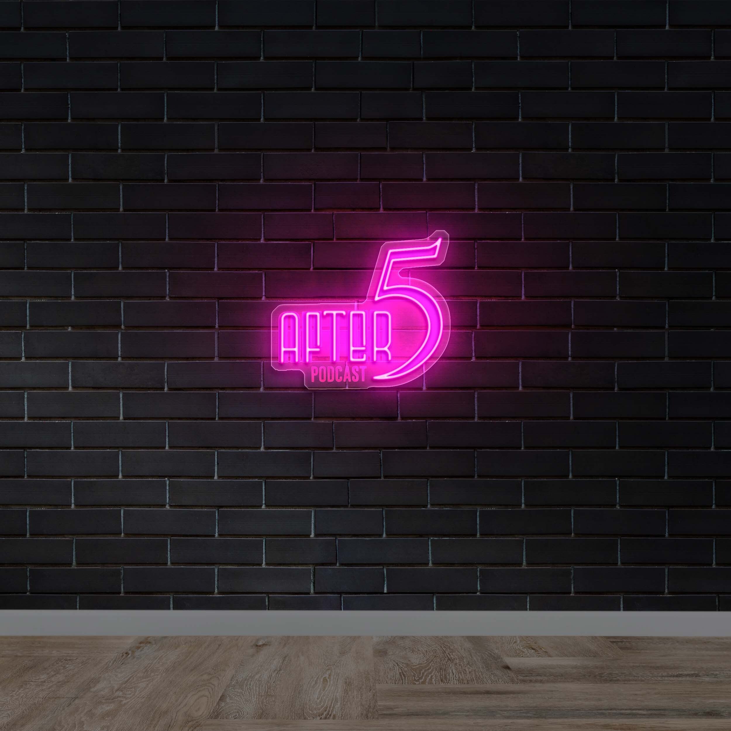 After 5 Podcast - Premium Neon Artwork