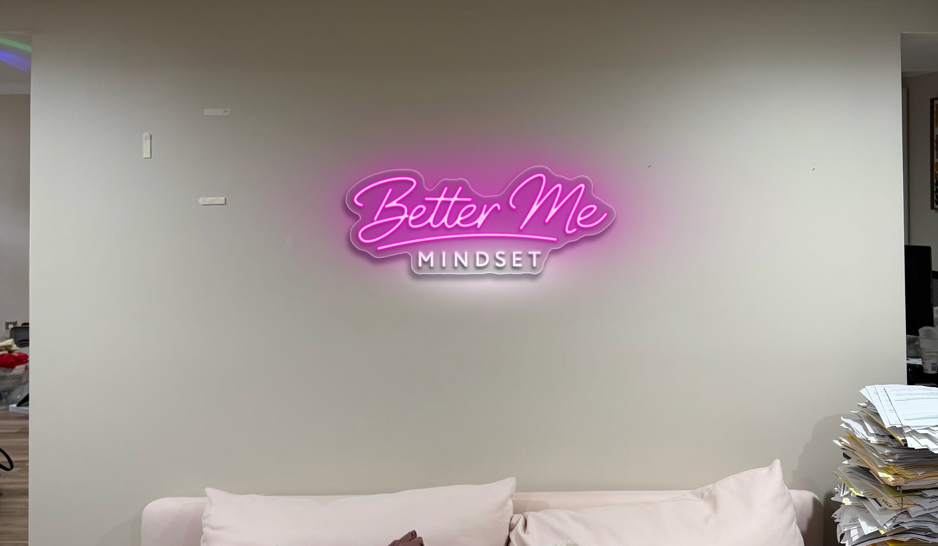 Better Me Mindset - Premium Neon Artwork