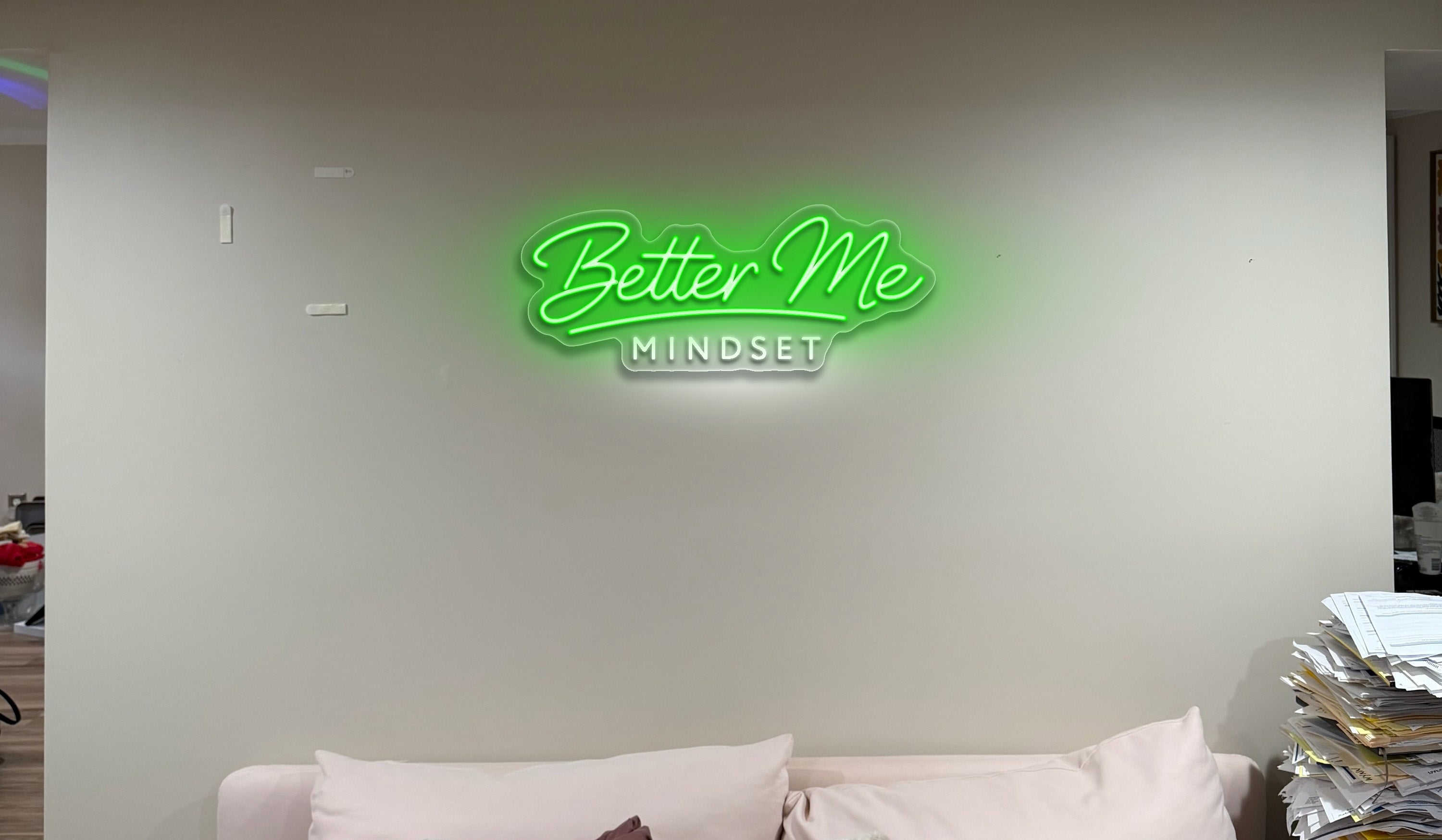 Better Me Mindset - Premium Neon Artwork