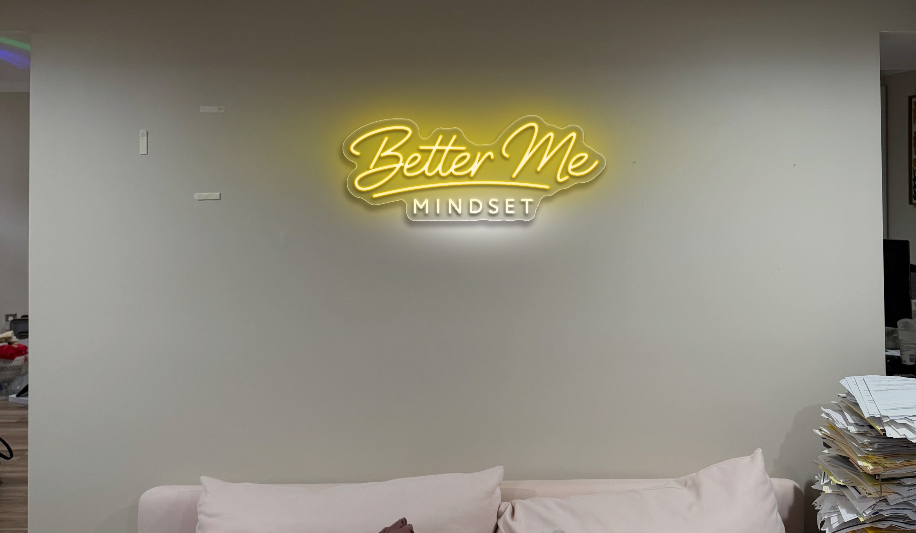 Better Me Mindset - Premium Neon Artwork