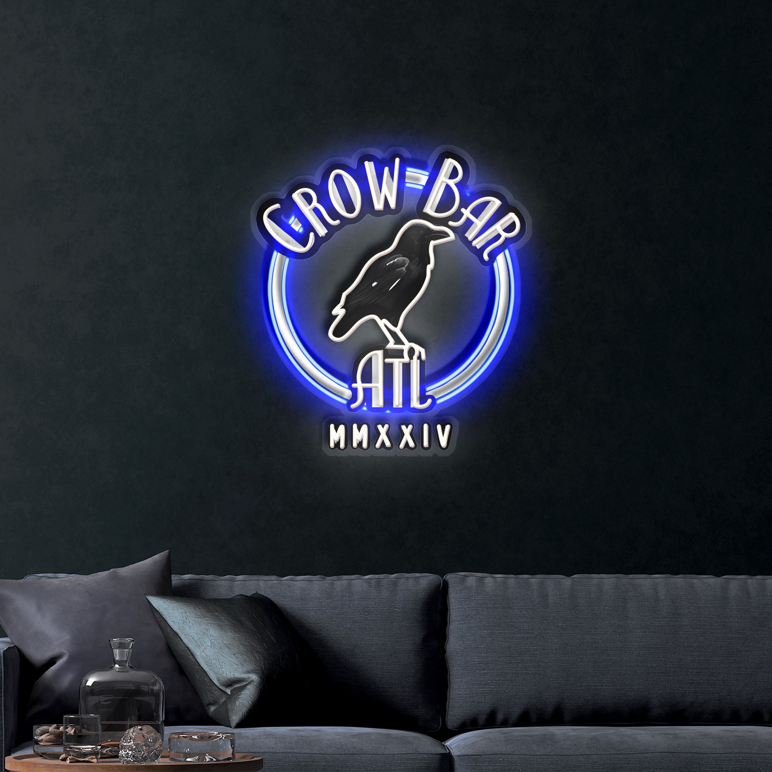 Crow Bar ATL – Premium Neon Artwork
