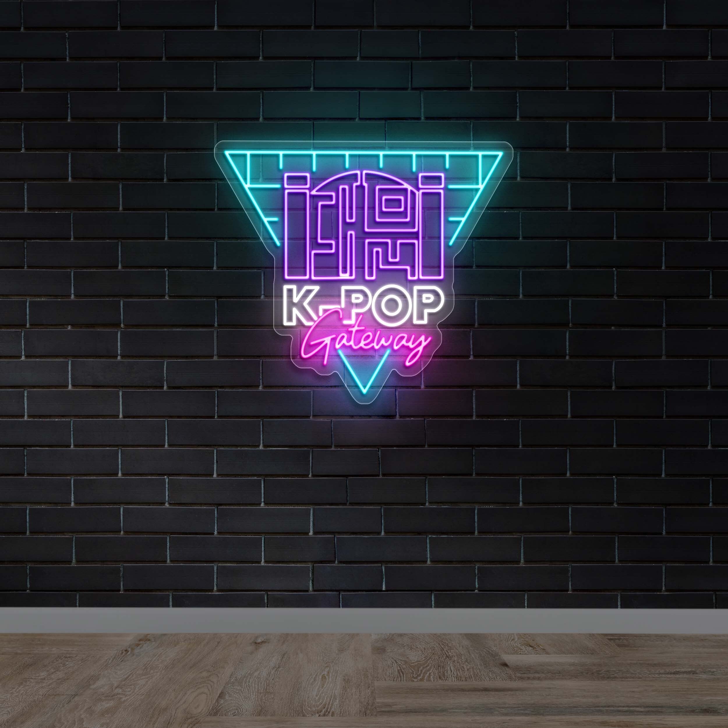 K- POP Gateway - Premium Neon Artwork
