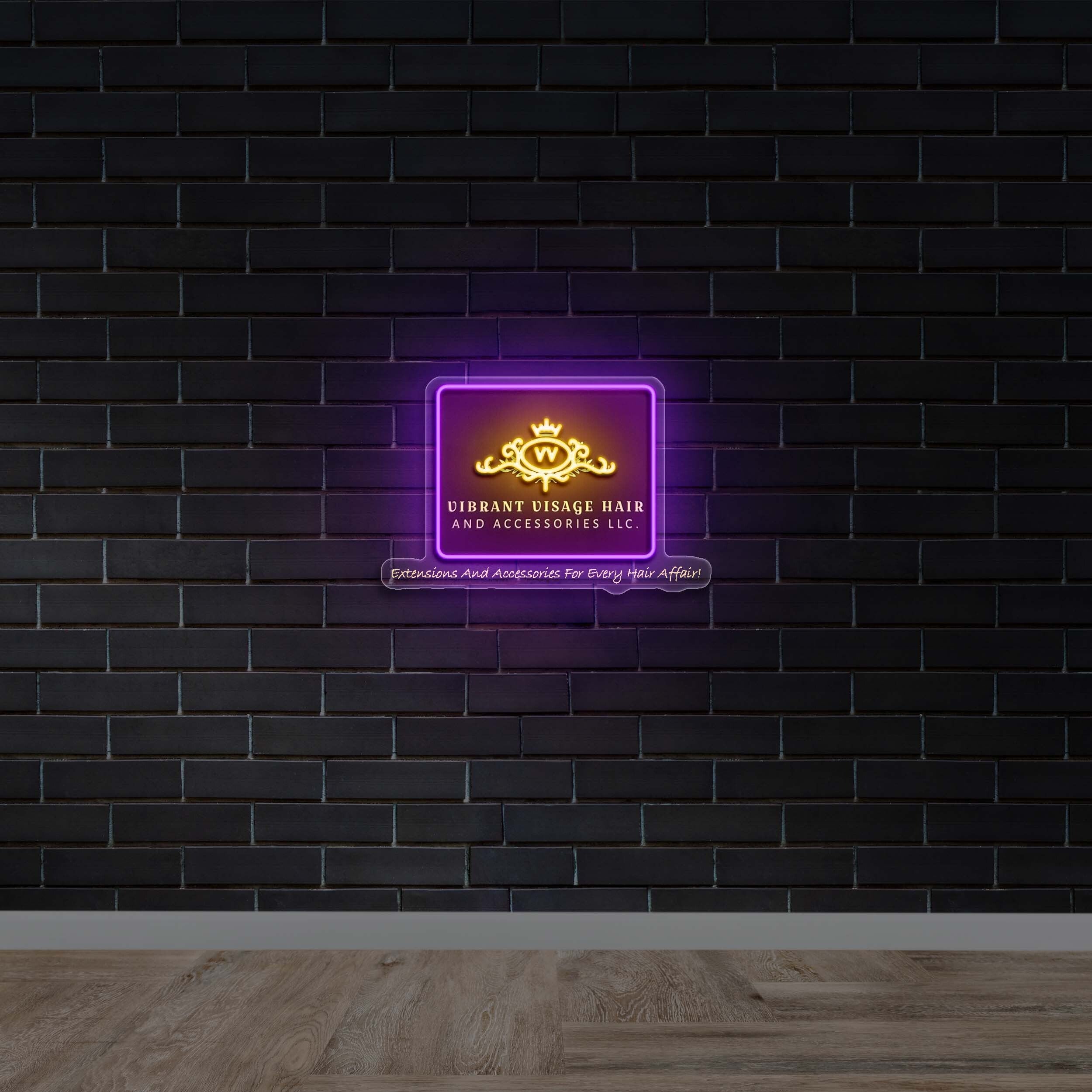 Vibrant Visage Hair - Premium Neon Artwork
