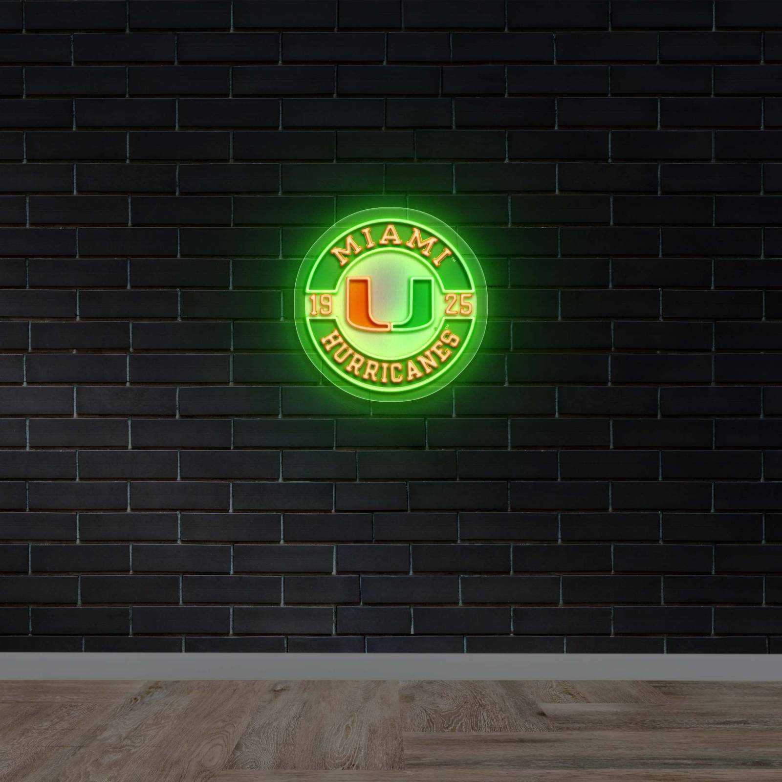 MIAMI HURRICANES - Premium Neon Artwork