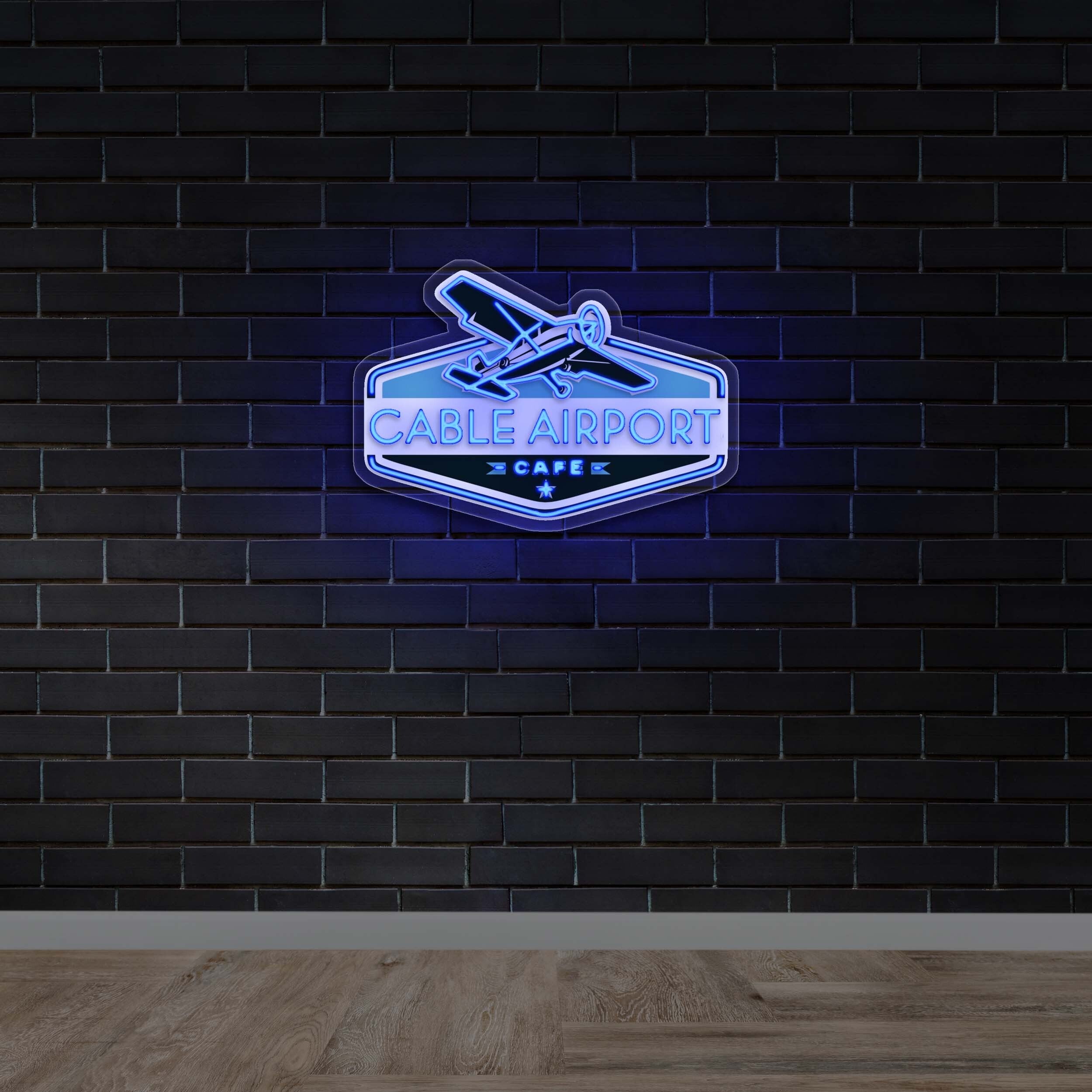 CABLE AIRPORT CAFE - Premium Neon Artwork