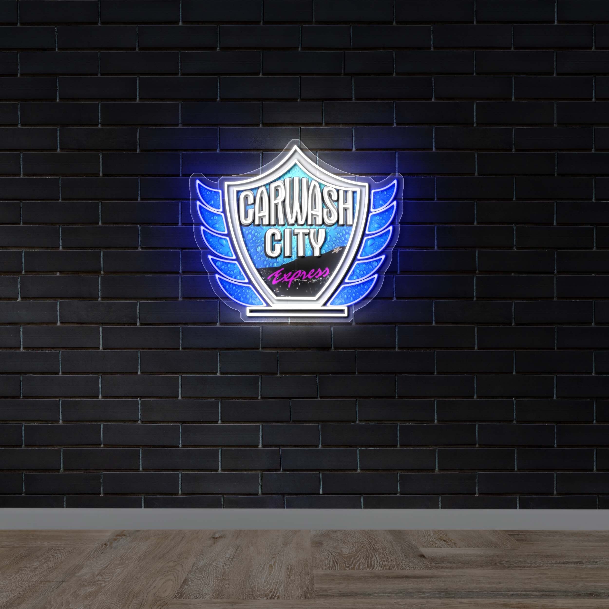 CARWASH CITY - Premium Neon Artwork