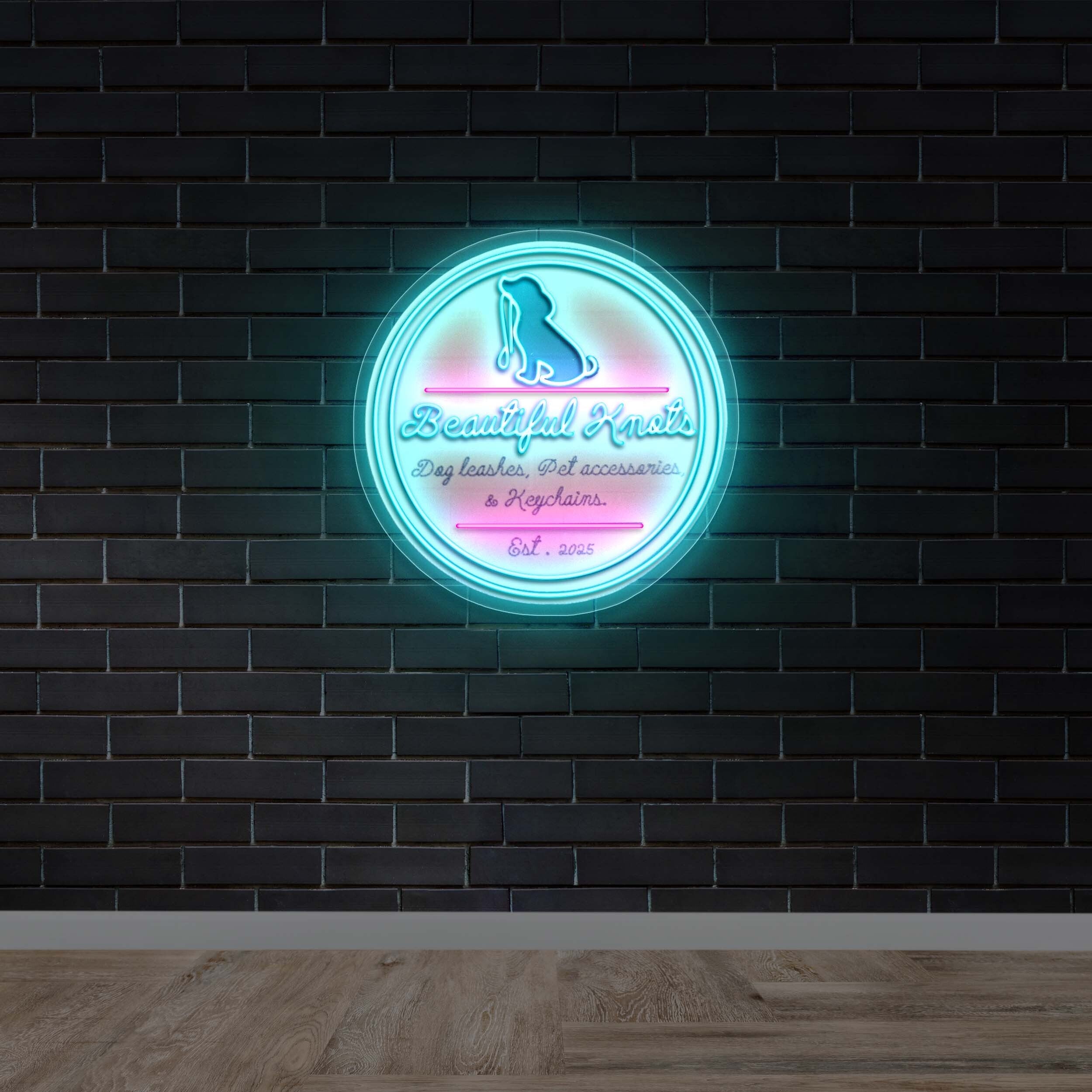 Beautiful Knots - Premium Neon Artwork