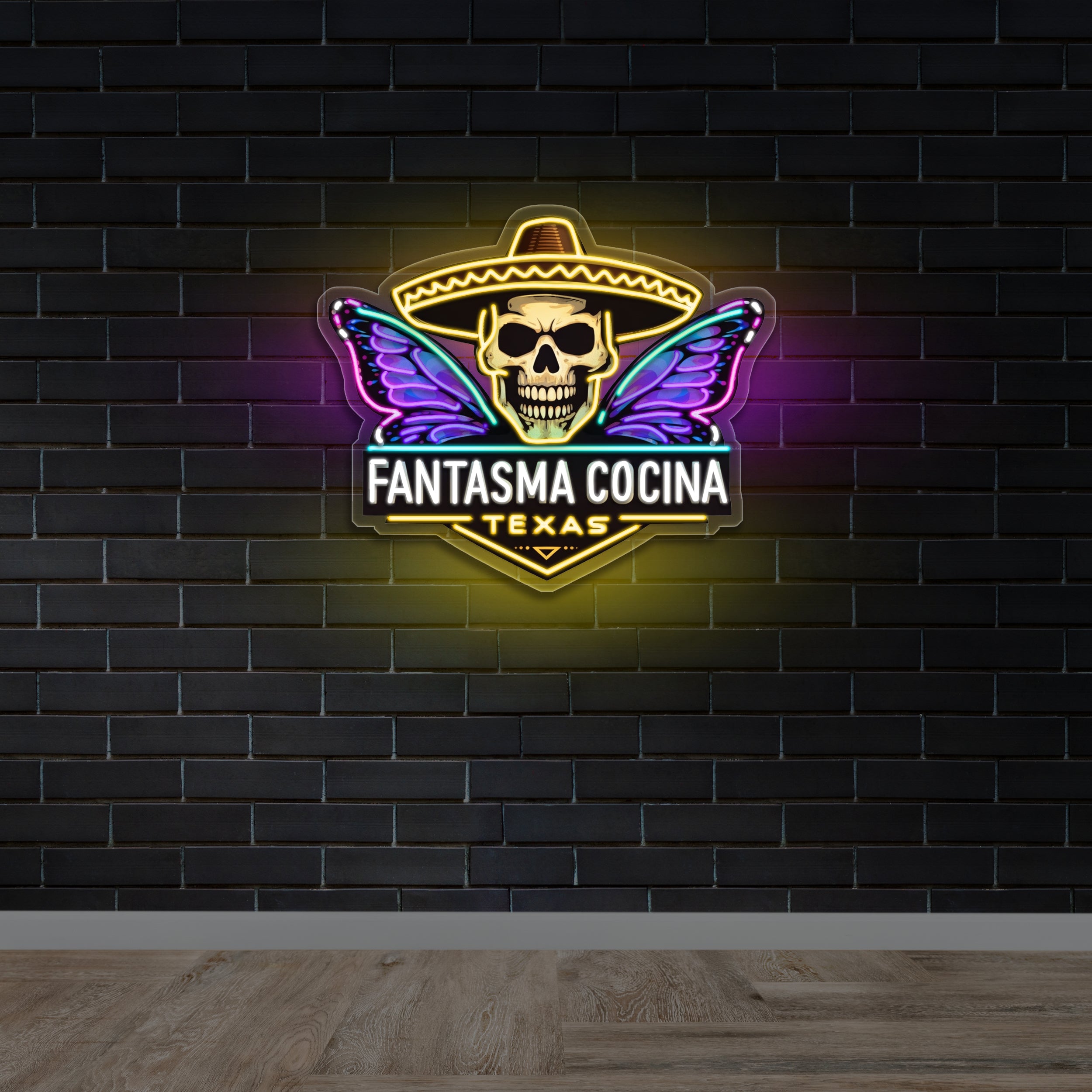 FANTASMA COCINA TEXAS - Premium Neon Artwork