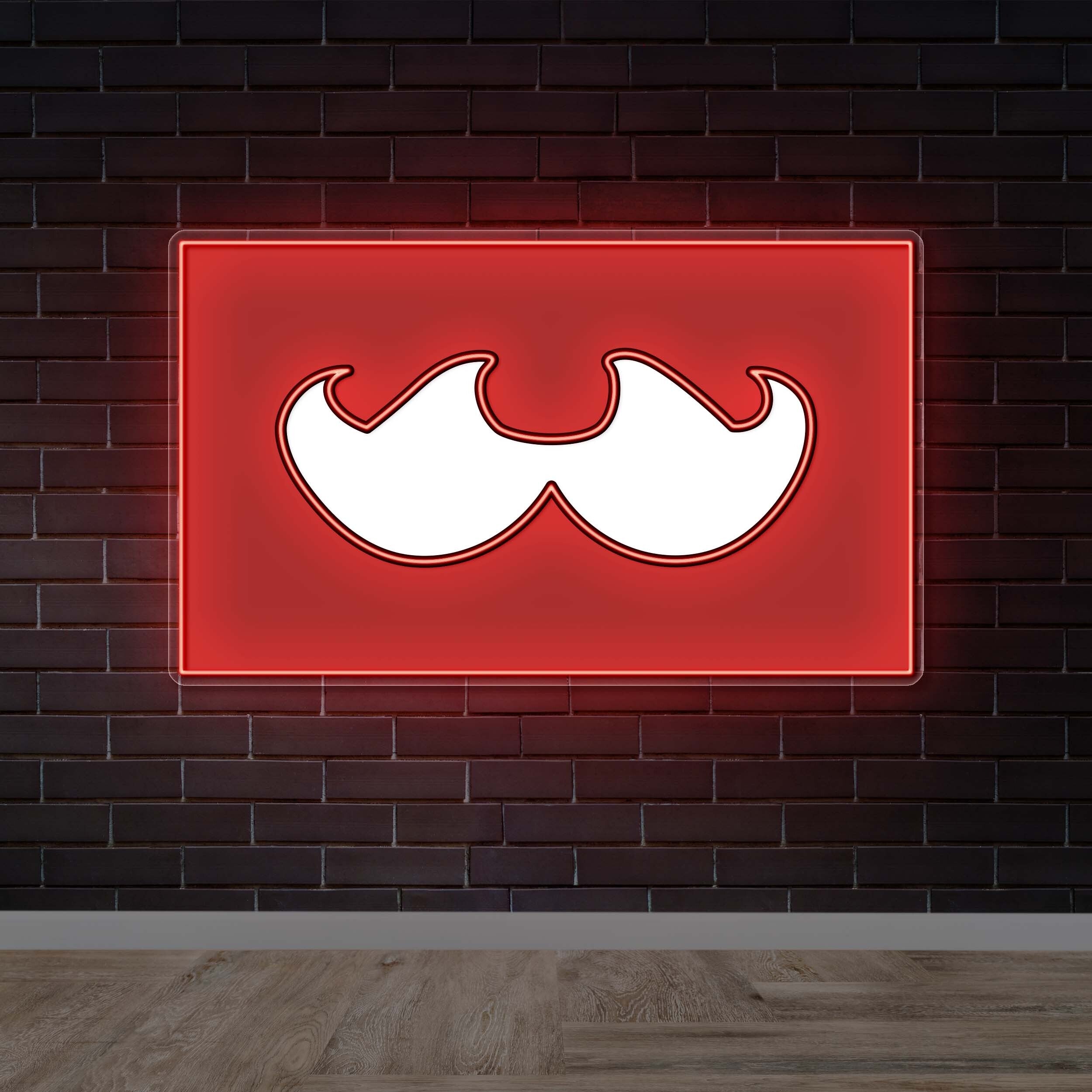 Mustache - Premium Neon Artwork