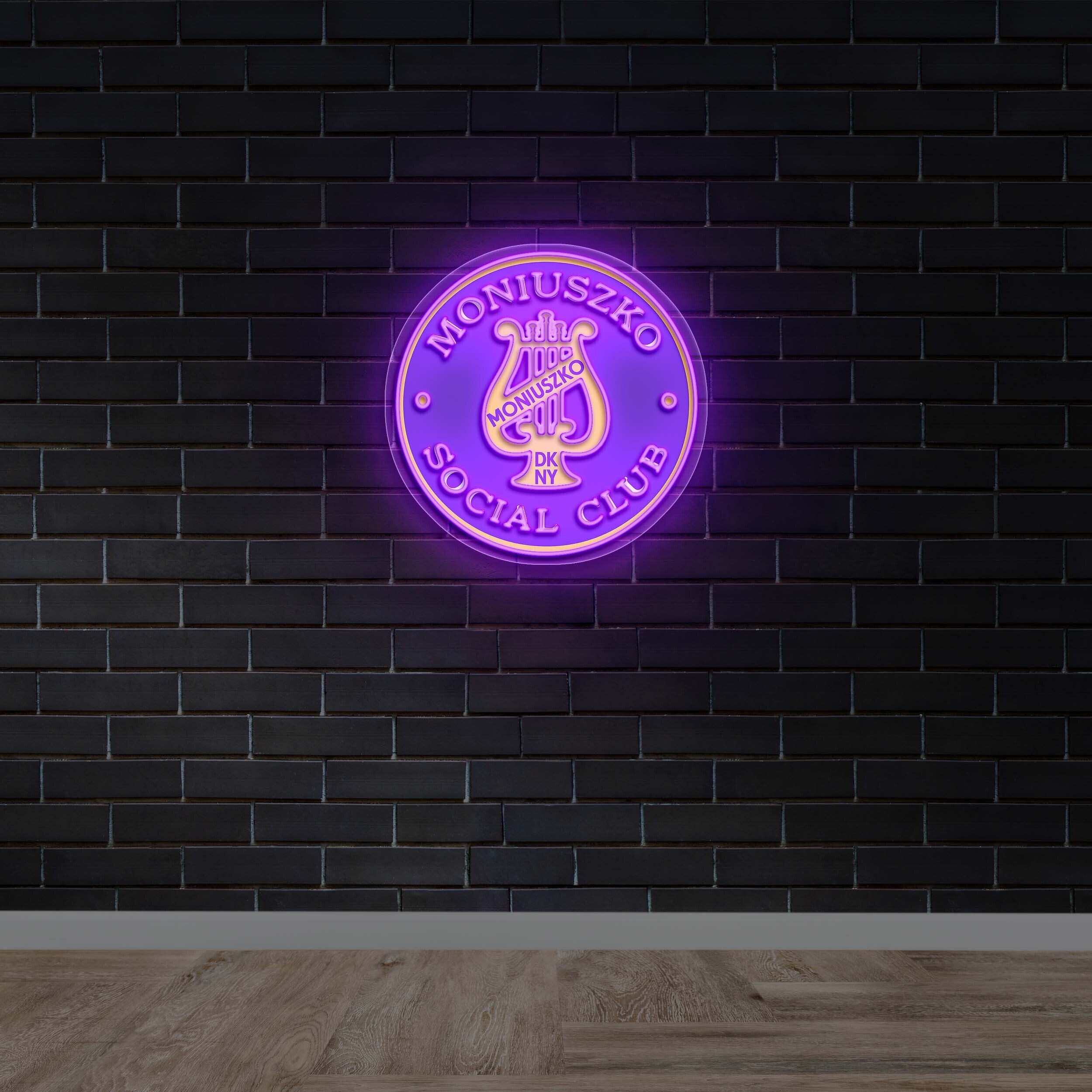 MONIUSZKO SOCIAL CLUB - Premium Neon Artwork
