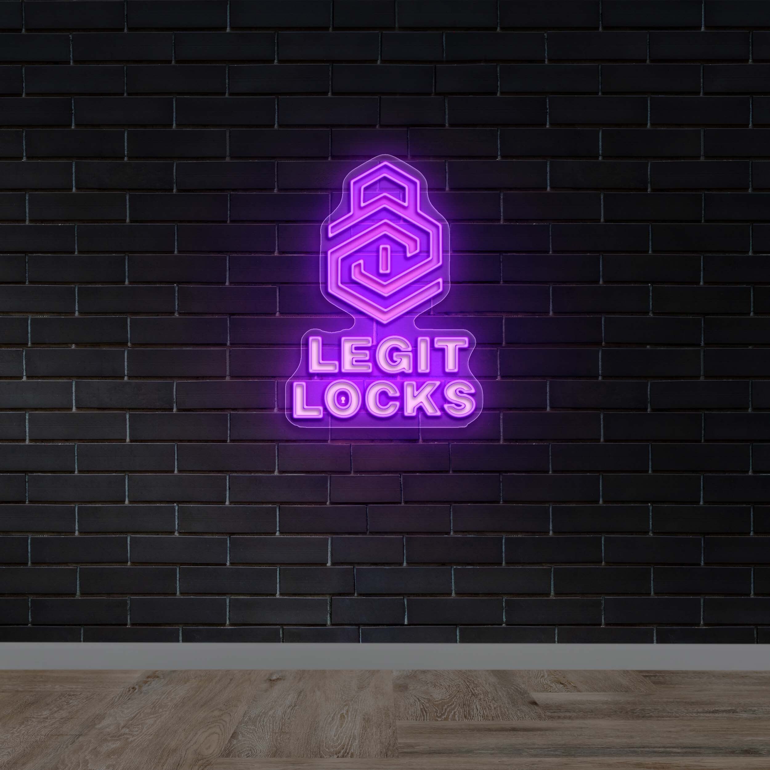LEGIT LOCKS - Premium Neon Artwork