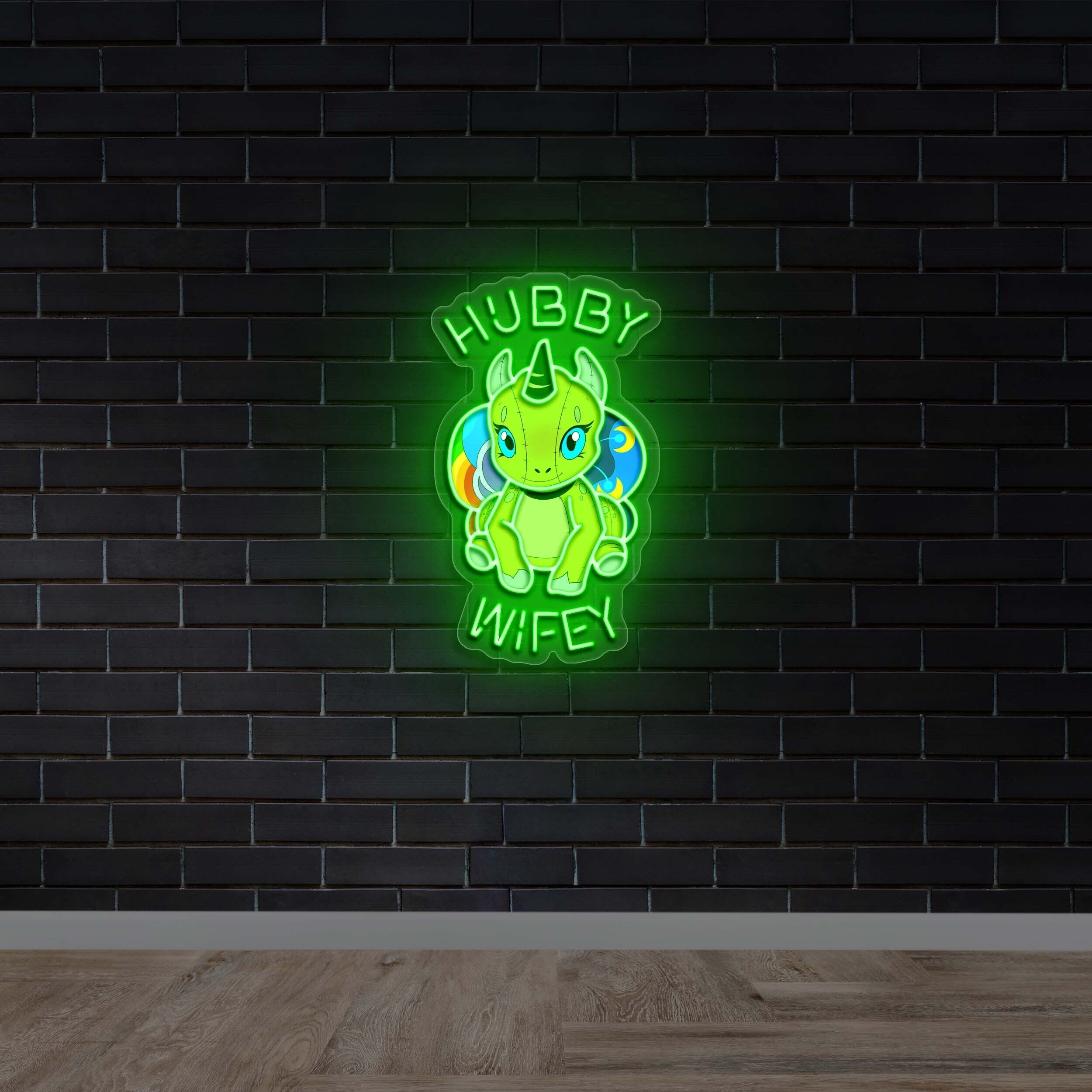 Hubby Wifey - Premium Neon Artwork