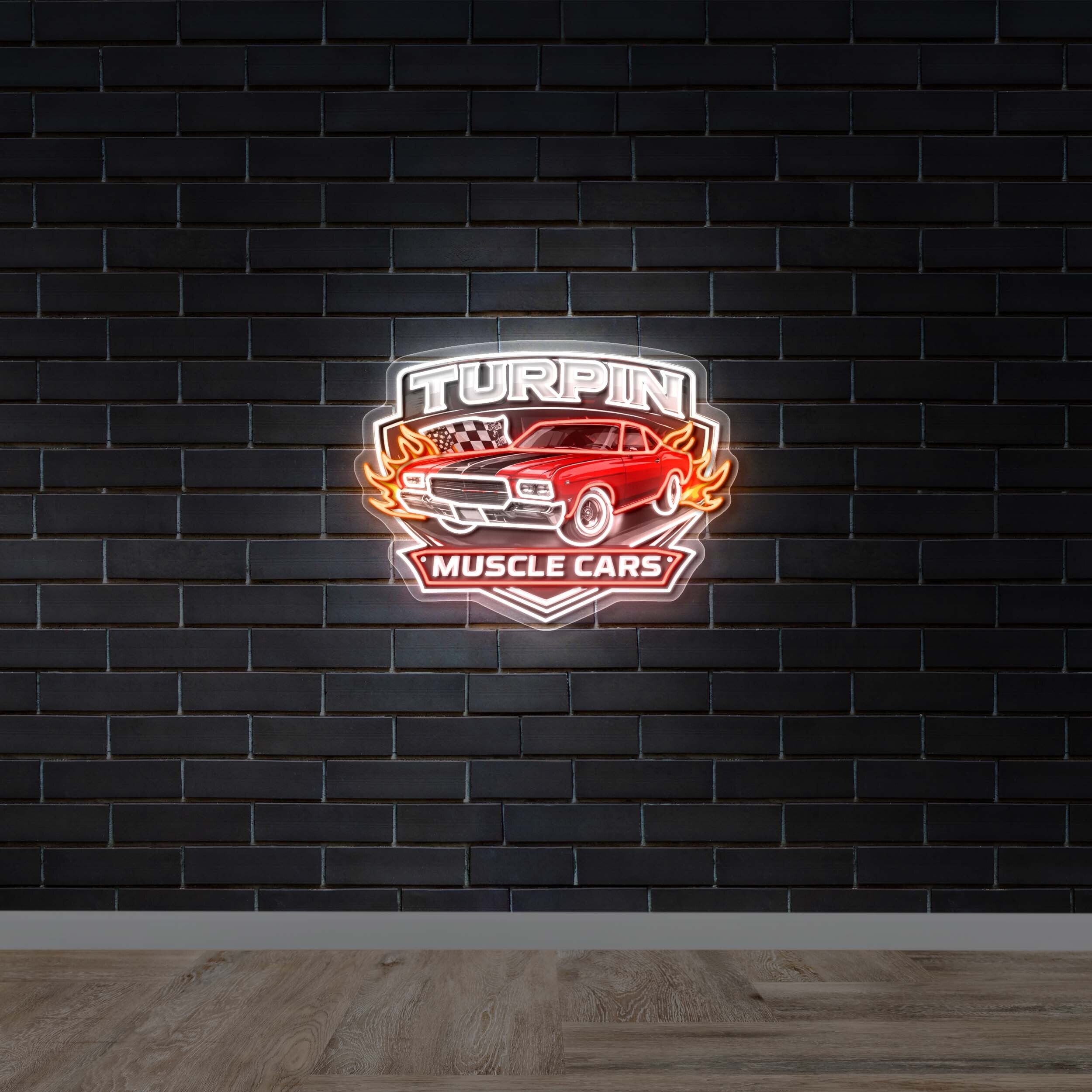 Turpin Muscle Cars - Premium Neon Artwork