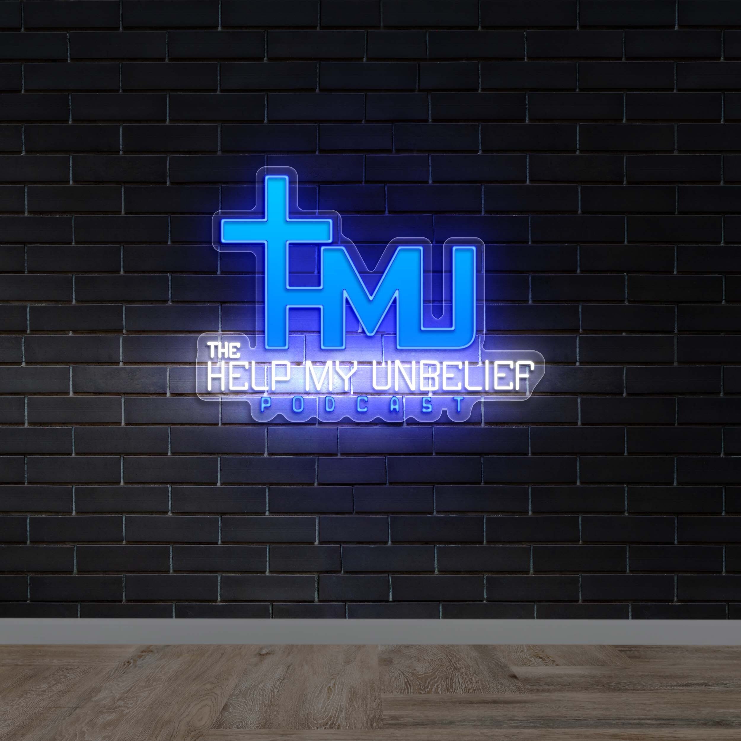 +MJ HELP MY UNBELIEF PODCAST - Premium Neon Artwork